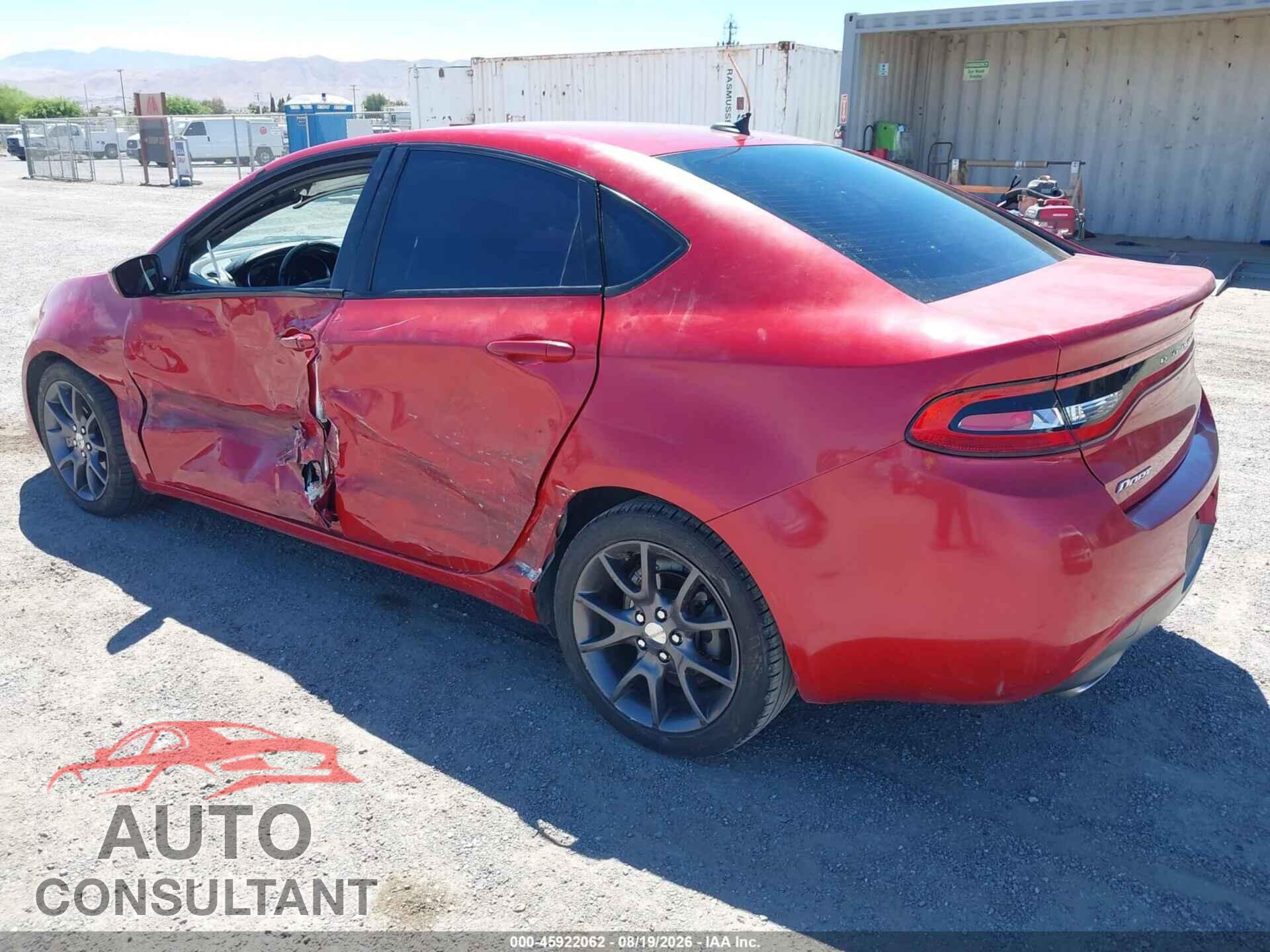 DODGE DART 2014 - 1C3CDFBB8ED767859