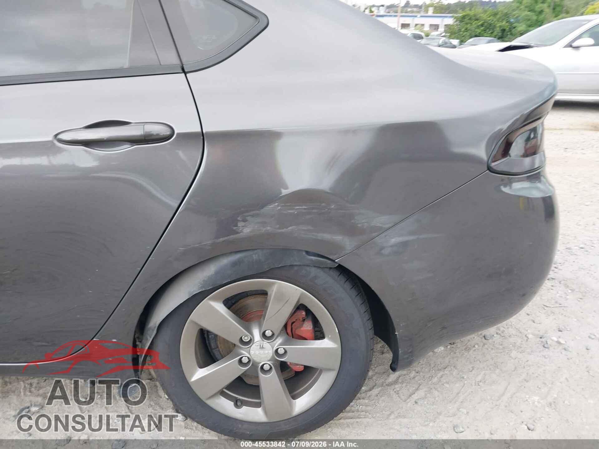 DODGE DART 2016 - 1C3CDFFA7GD802217