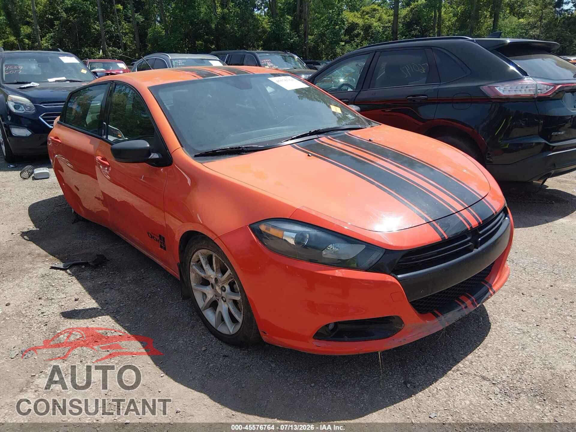 DODGE DART 2015 - 1C3CDFBB3FD252947