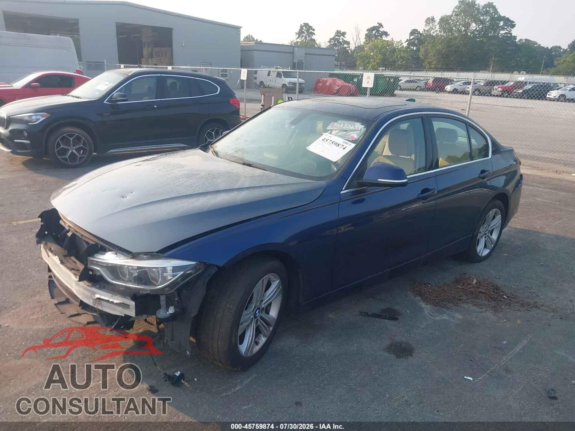 BMW 328I 2016 - WBA8E9G57GNU29348