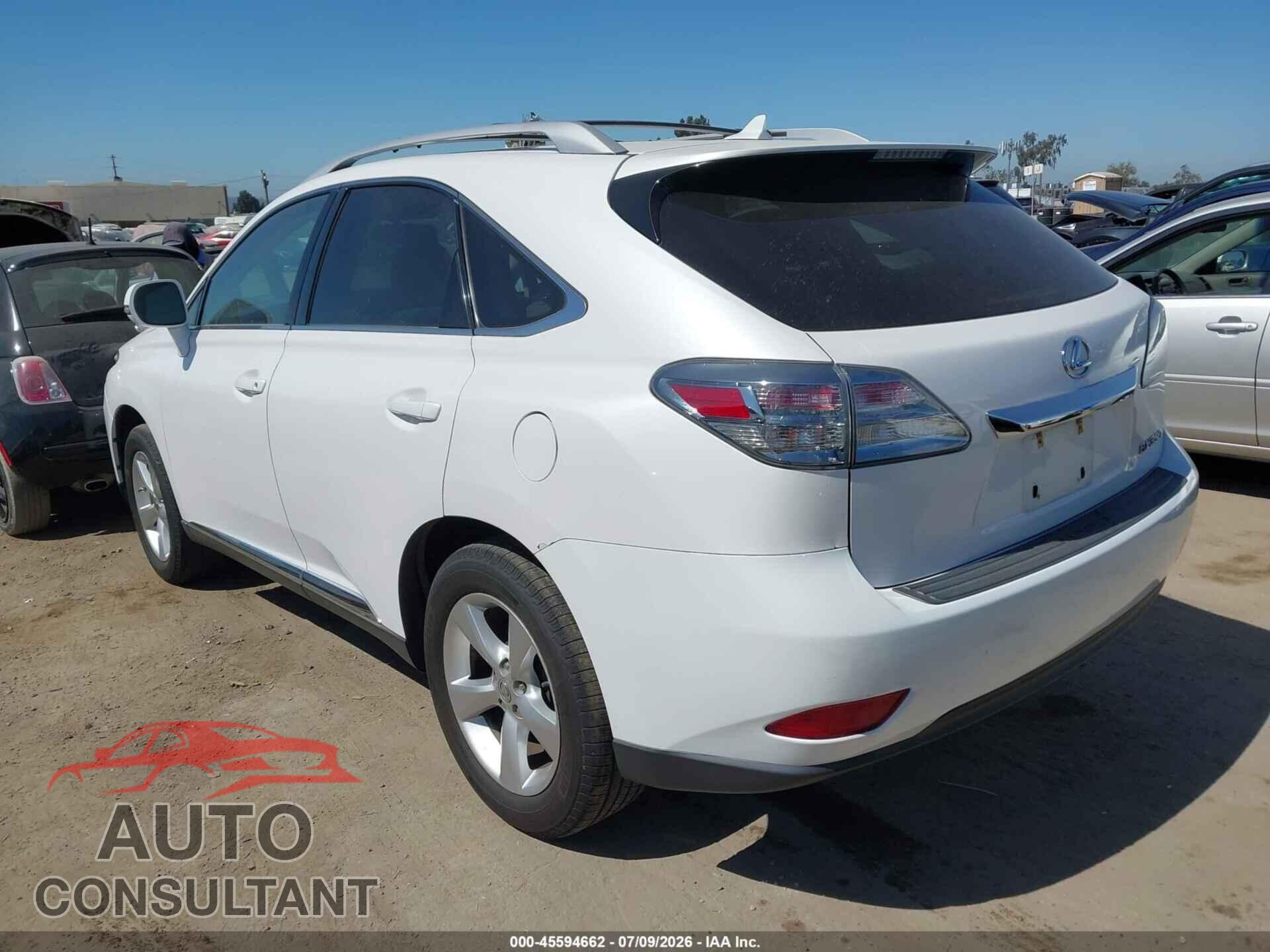 LEXUS RX 350 2011 - 2T2BK1BA7BC099354