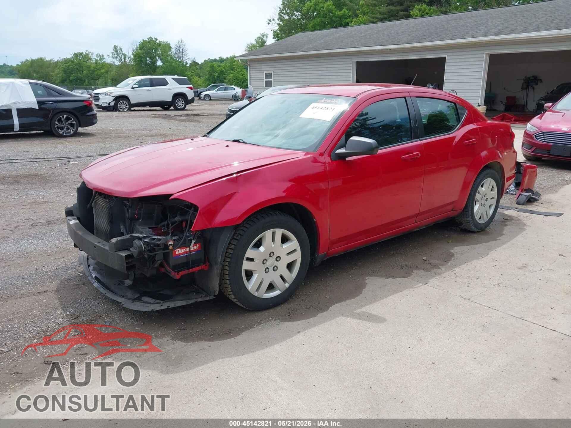 DODGE AVENGER 2013 - 1C3CDZAB6DN637199