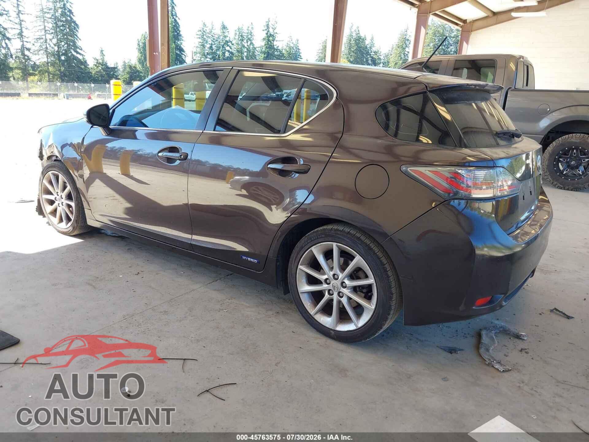 LEXUS CT 200H 2011 - JTHKD5BH7B2003707