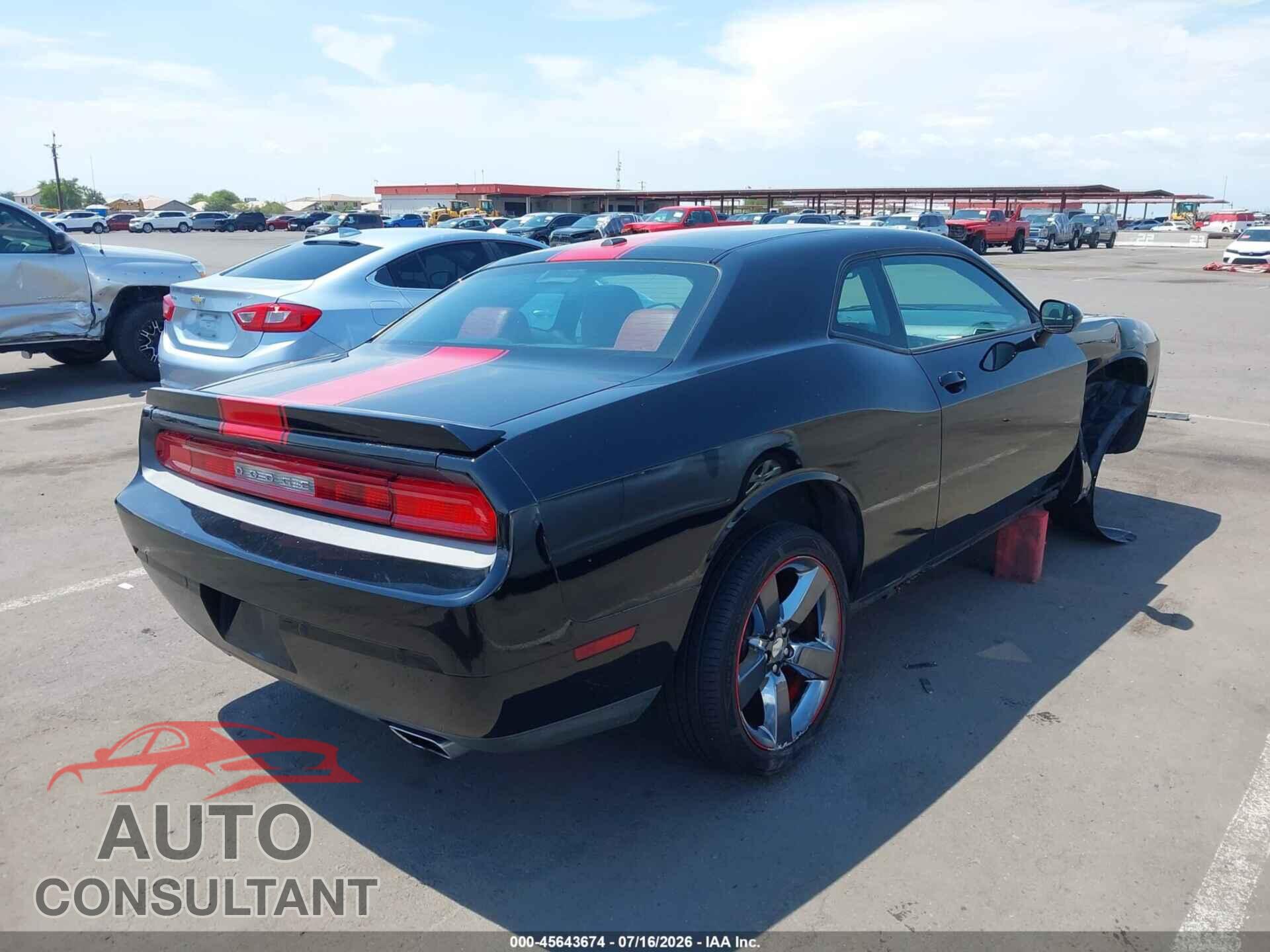 DODGE CHALLENGER 2013 - 2C3CDYAG7DH524666