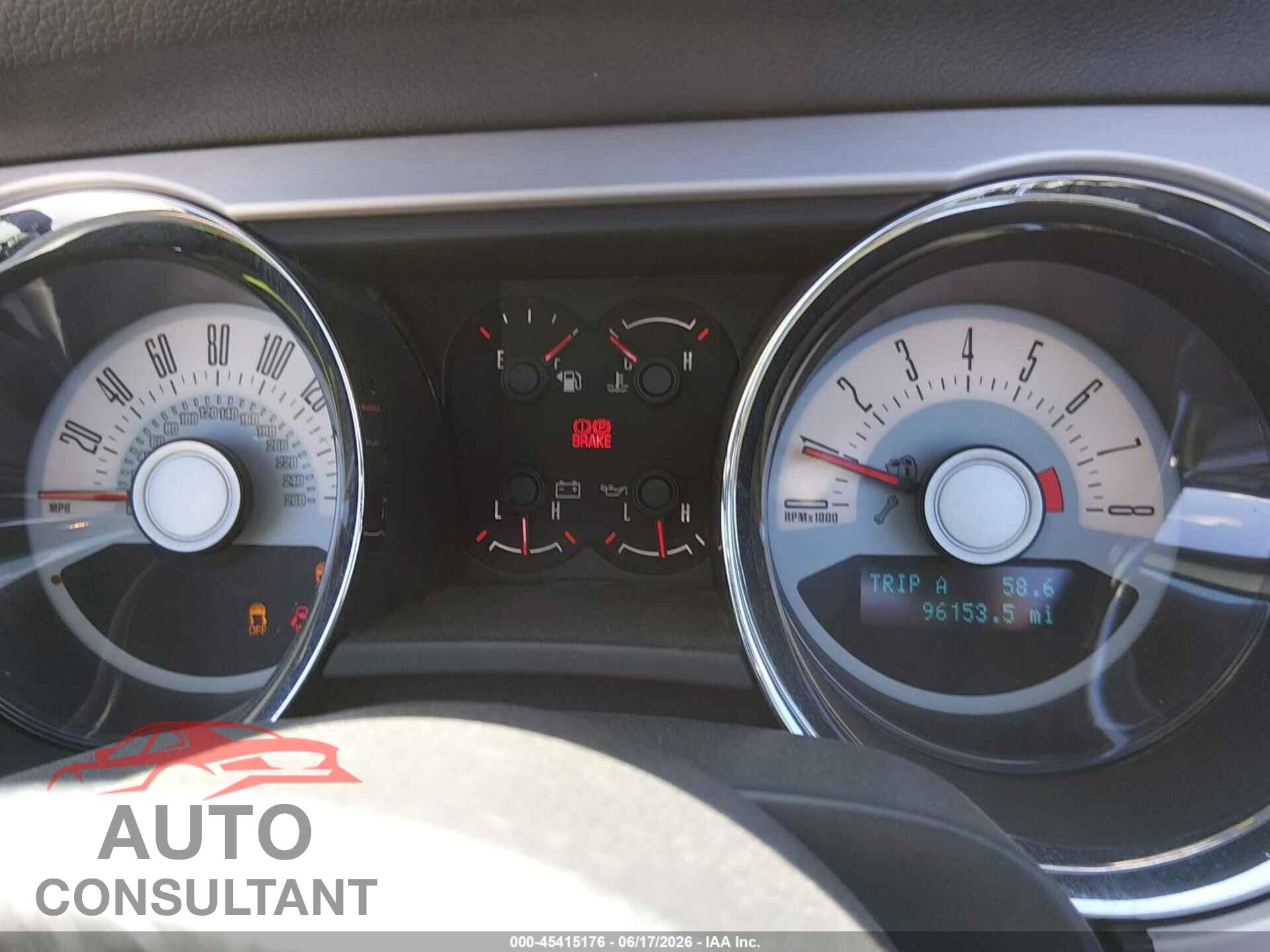 FORD MUSTANG 2011 - 1ZVBP8FF1B5134243