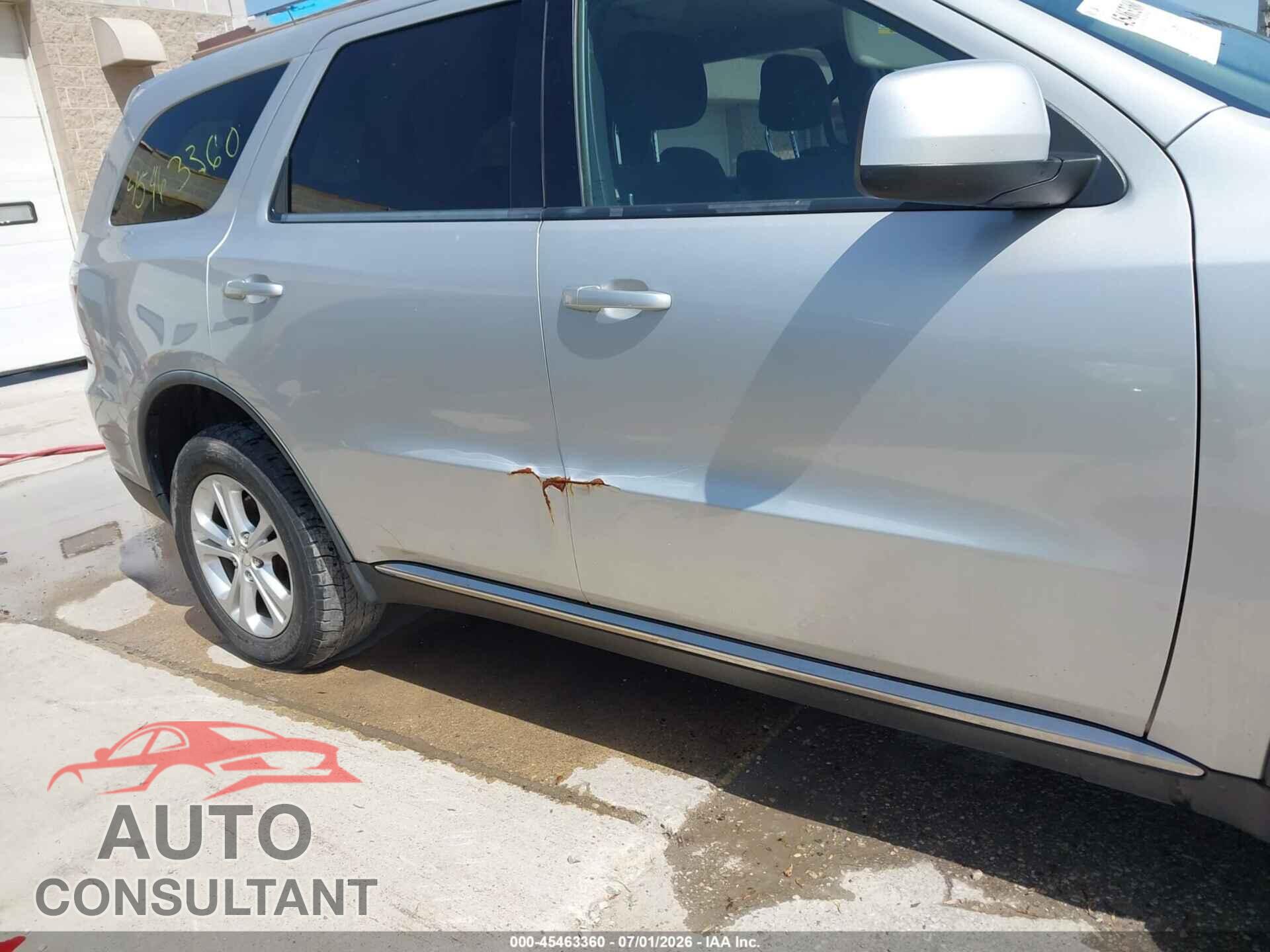DODGE DURANGO 2012 - 1C4RDJAG0CC213126