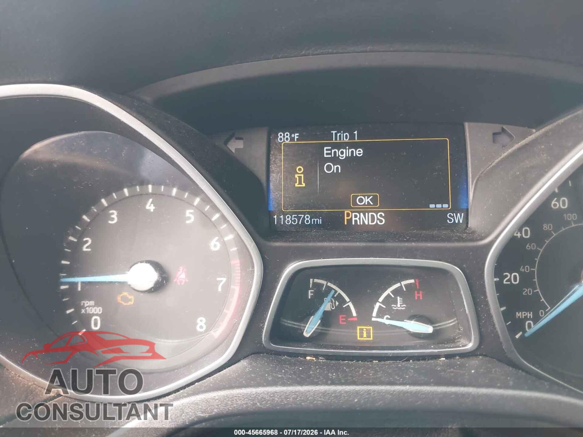 FORD FOCUS 2016 - 1FADP3FE2GL292802