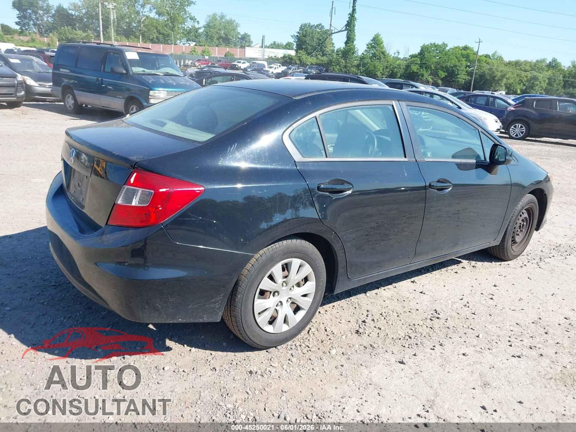 HONDA CIVIC 2012 - 19XFB2F55CE348651