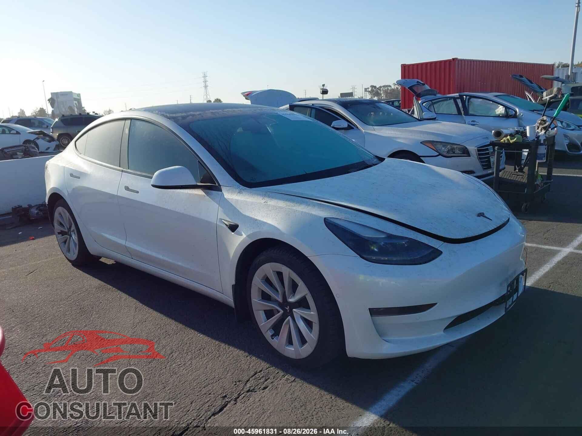 TESLA MODEL 3 2022 - 5YJ3E1EA7NF295208