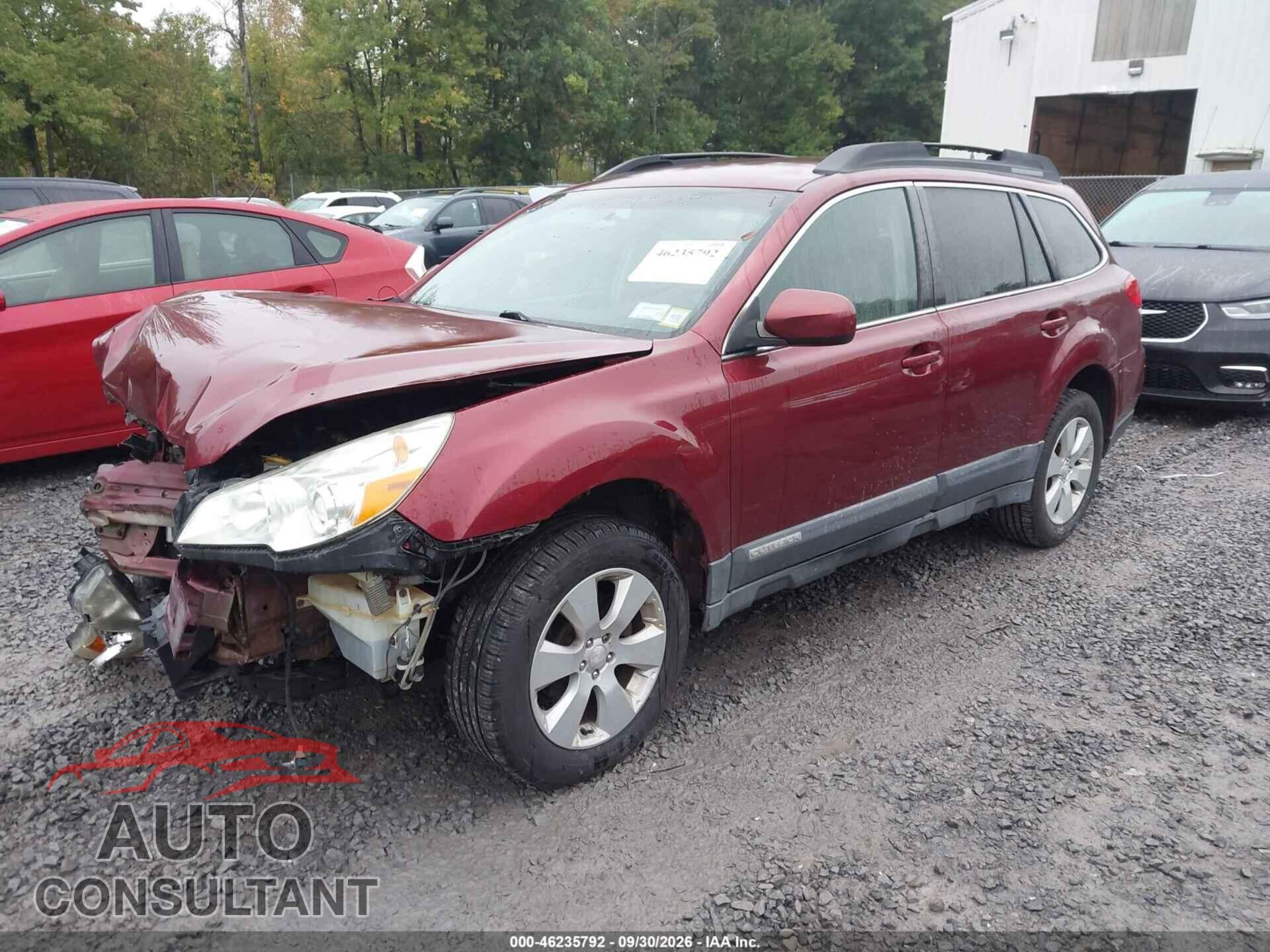 SUBARU OUTBACK 2011 - 4S4BRBCC4B3443748