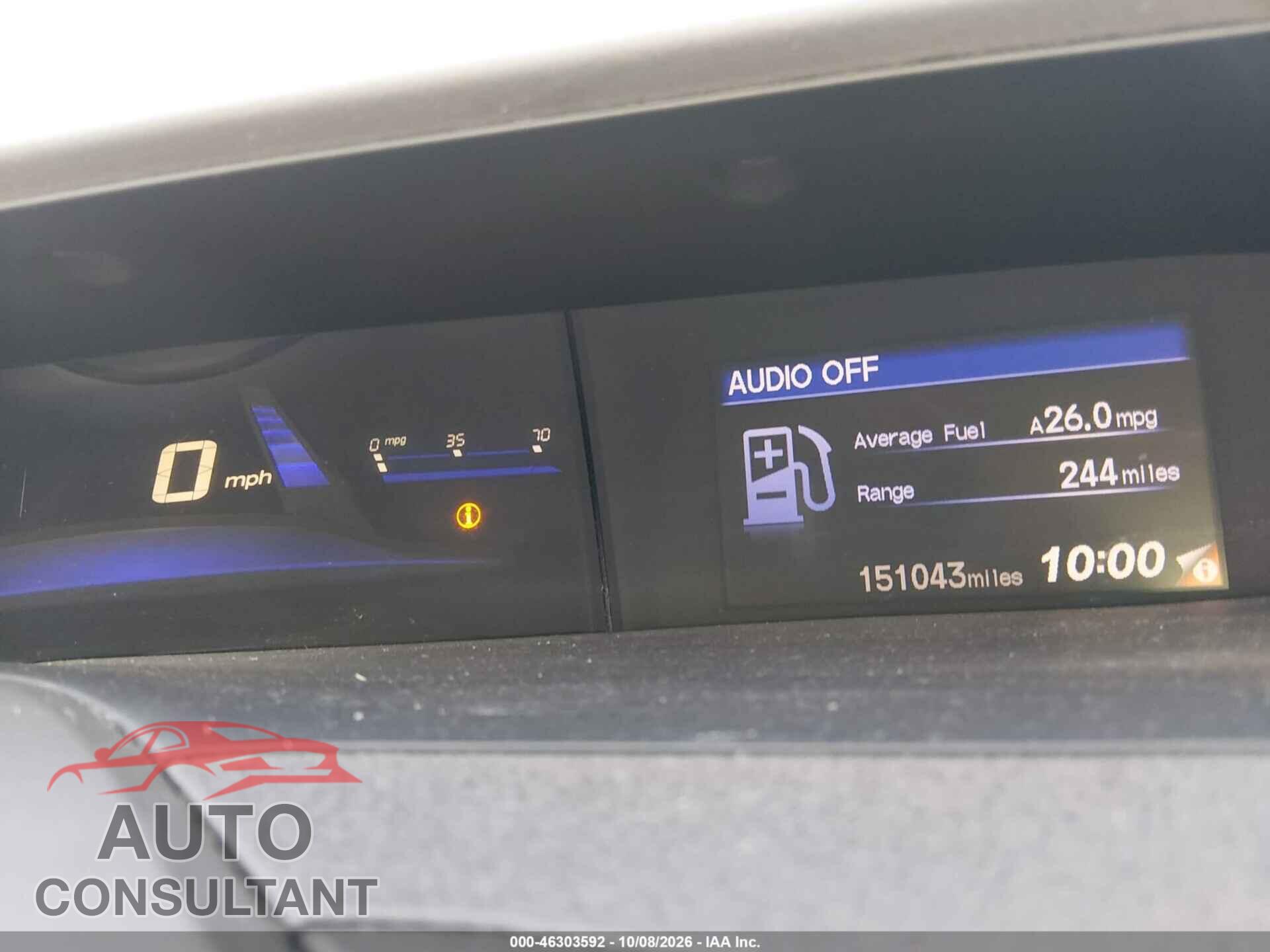 HONDA CIVIC 2012 - 2HGFB2F53CH566576