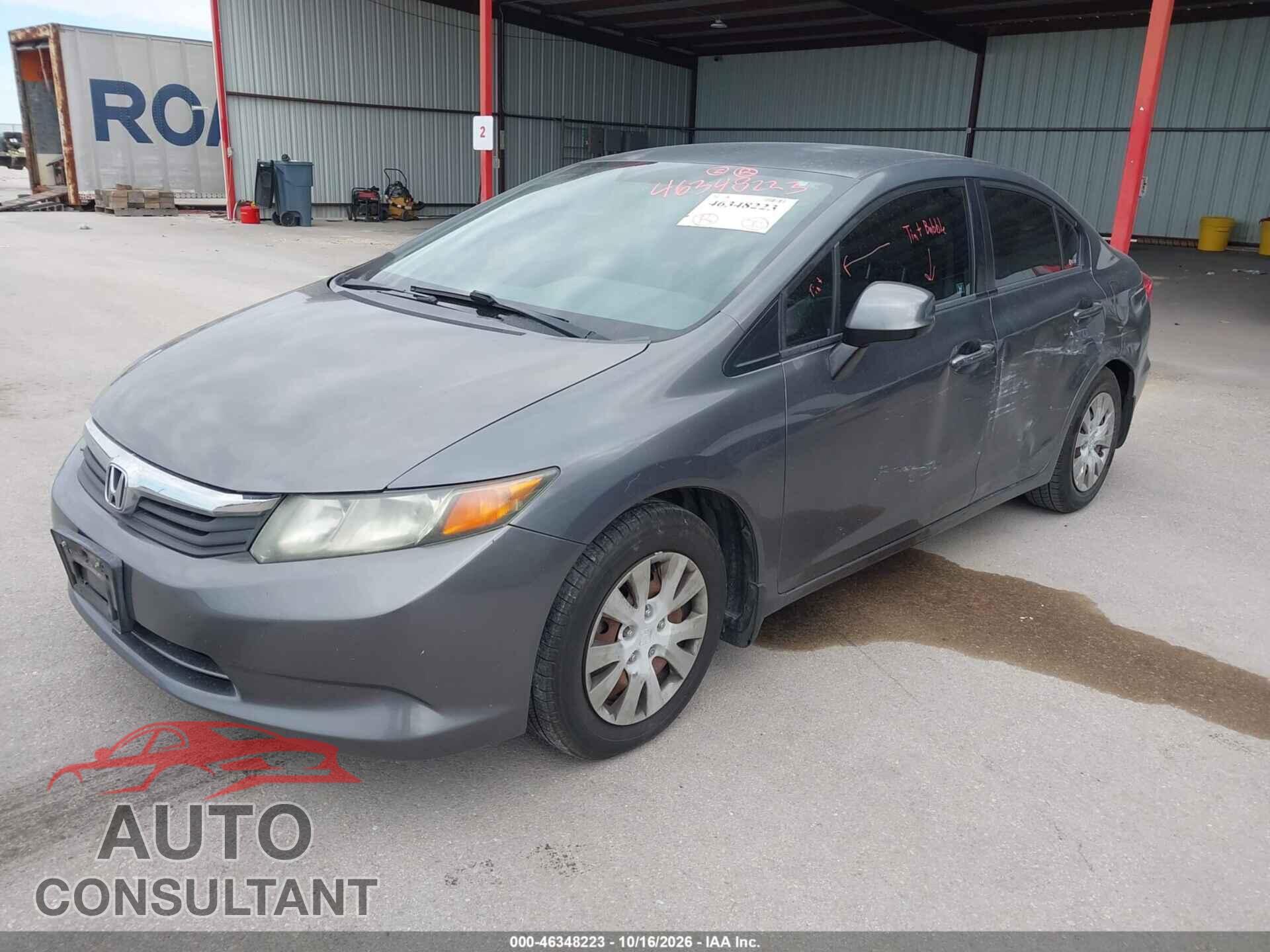 HONDA CIVIC 2012 - 2HGFB2F57CH317617