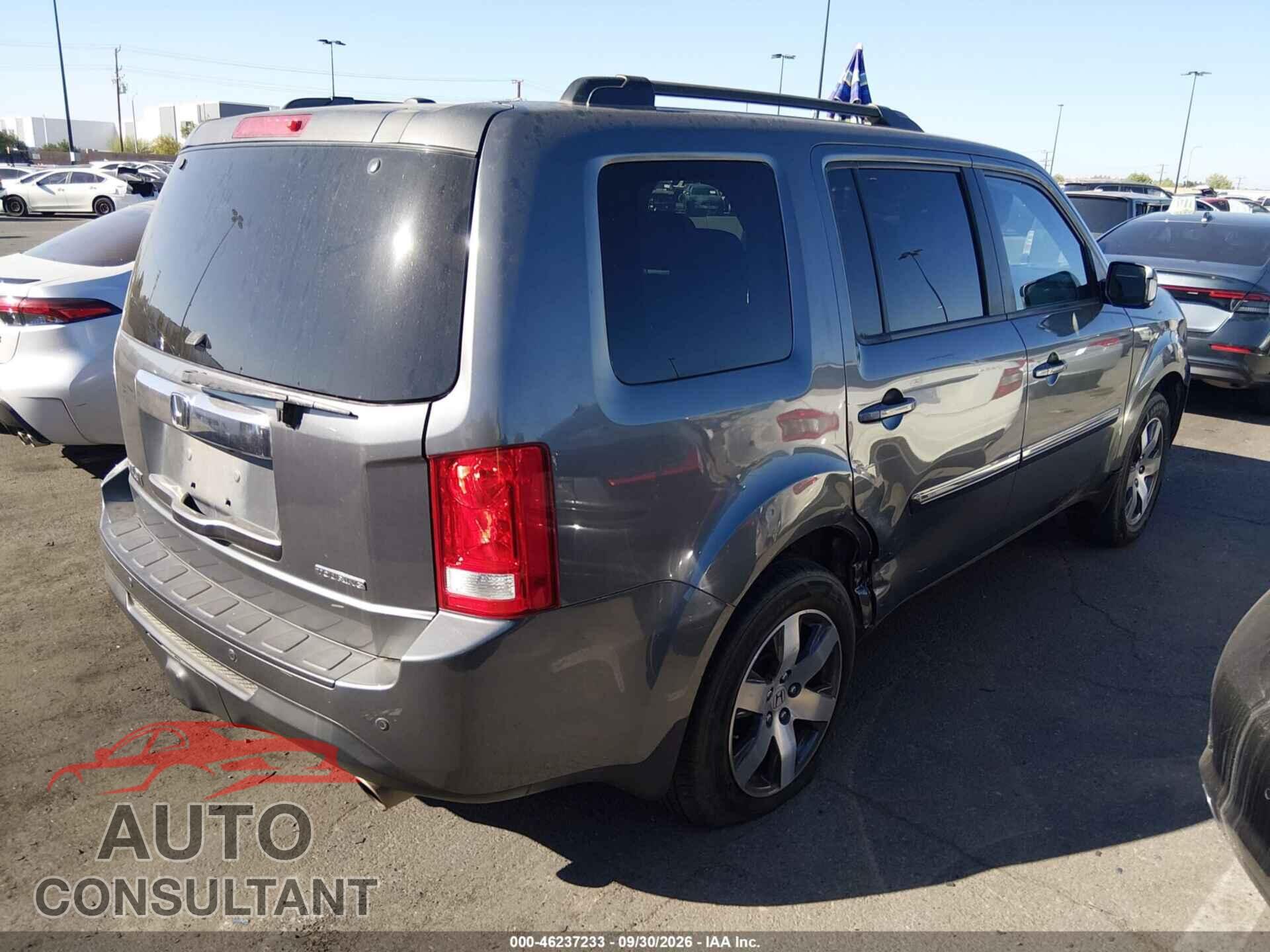 HONDA PILOT 2012 - 5FNYF3H98CB013137