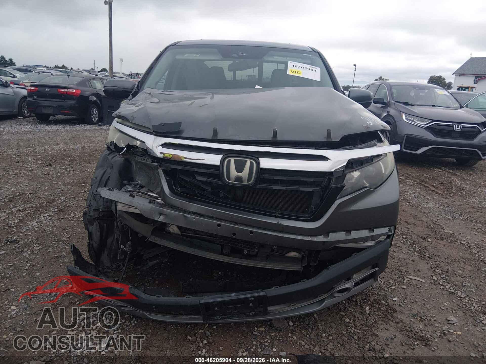 HONDA RIDGELINE 2017 - 5FPYK3F76HB032460