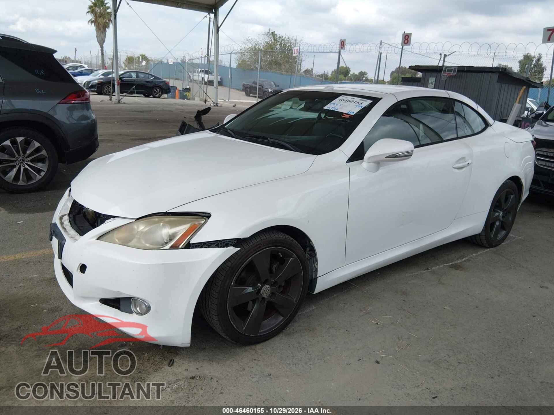 LEXUS IS 250C 2010 - JTHFF2C23A2500904