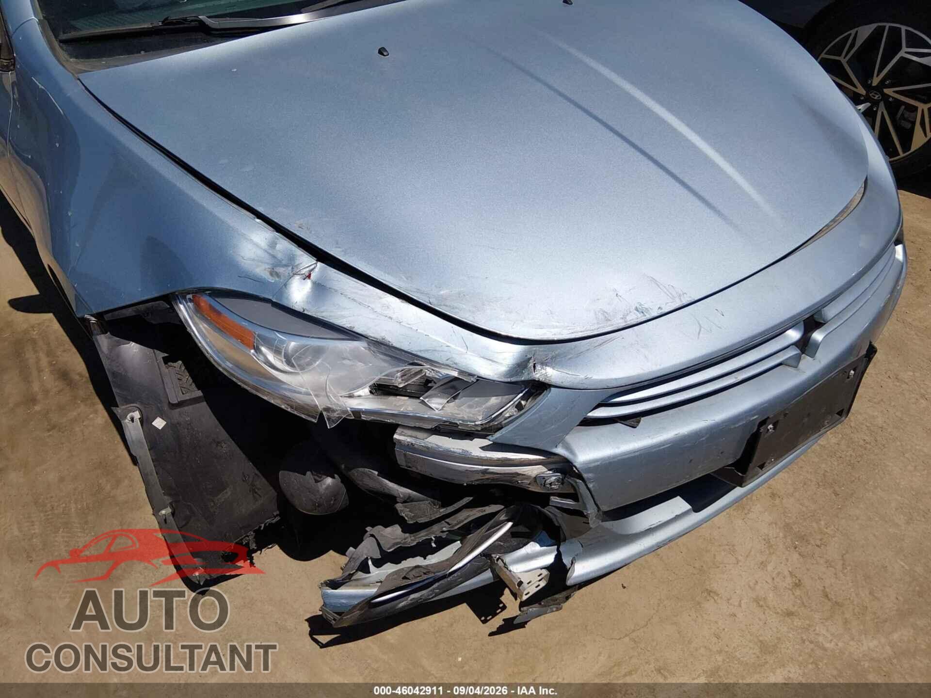 DODGE DART 2013 - 1C3CDFBA3DD238762