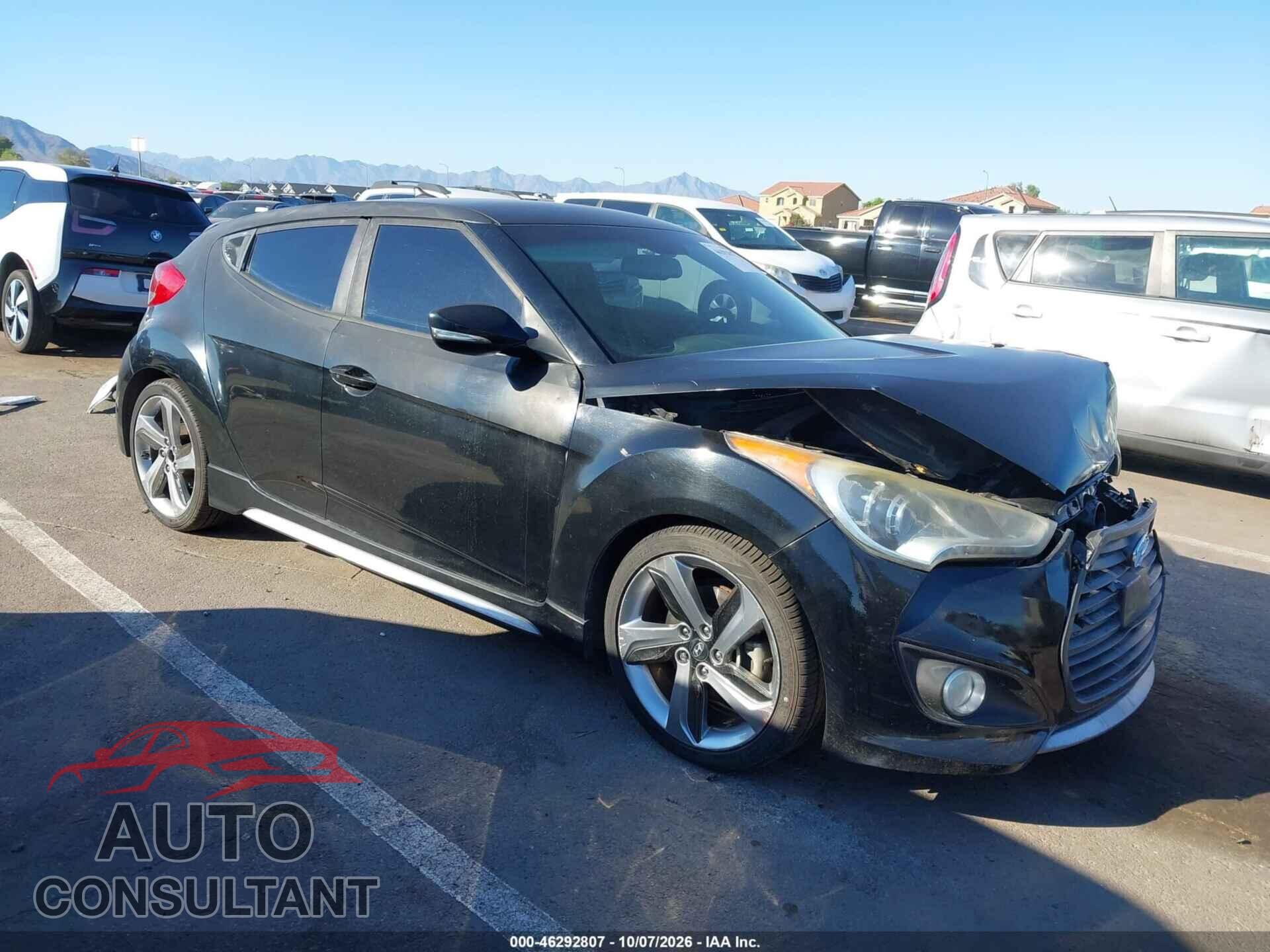 HYUNDAI VELOSTER 2013 - KMHTC6AEXDU134445