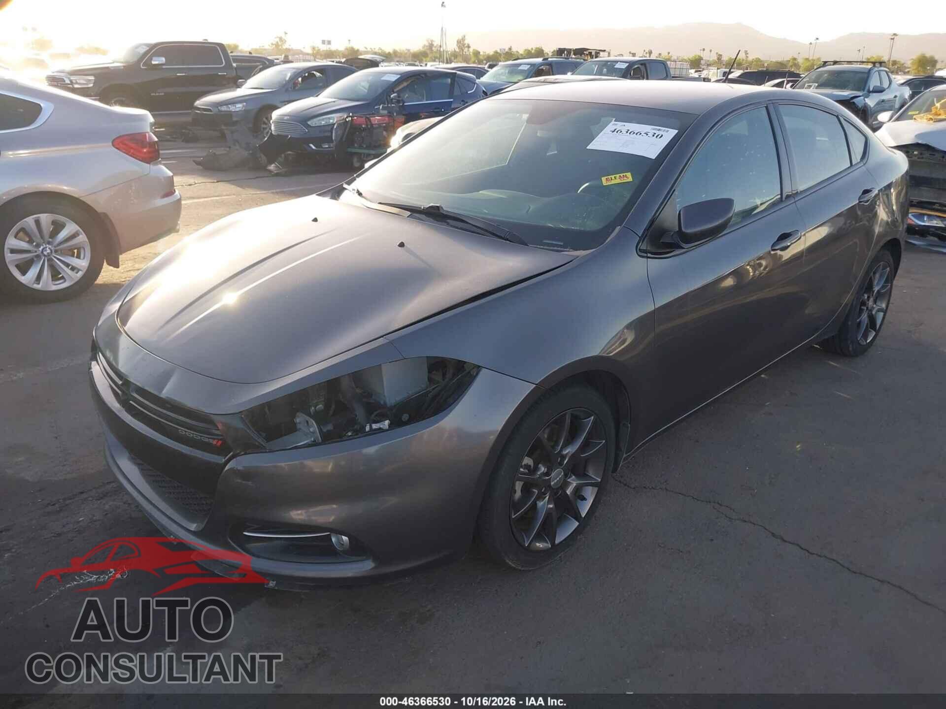 DODGE DART 2015 - 1C3CDFBB5FD266767