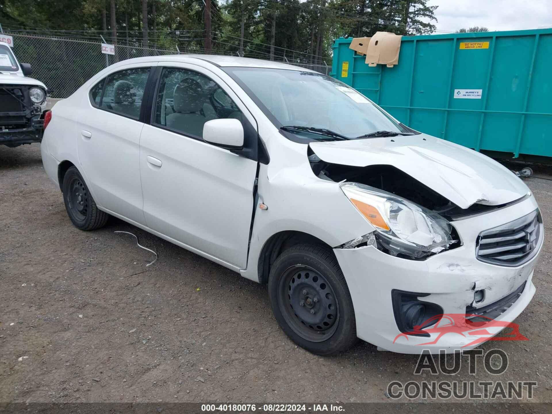 MITSUBISHI MIRAGE G4 2018 - ML32F3FJ3JHF07640