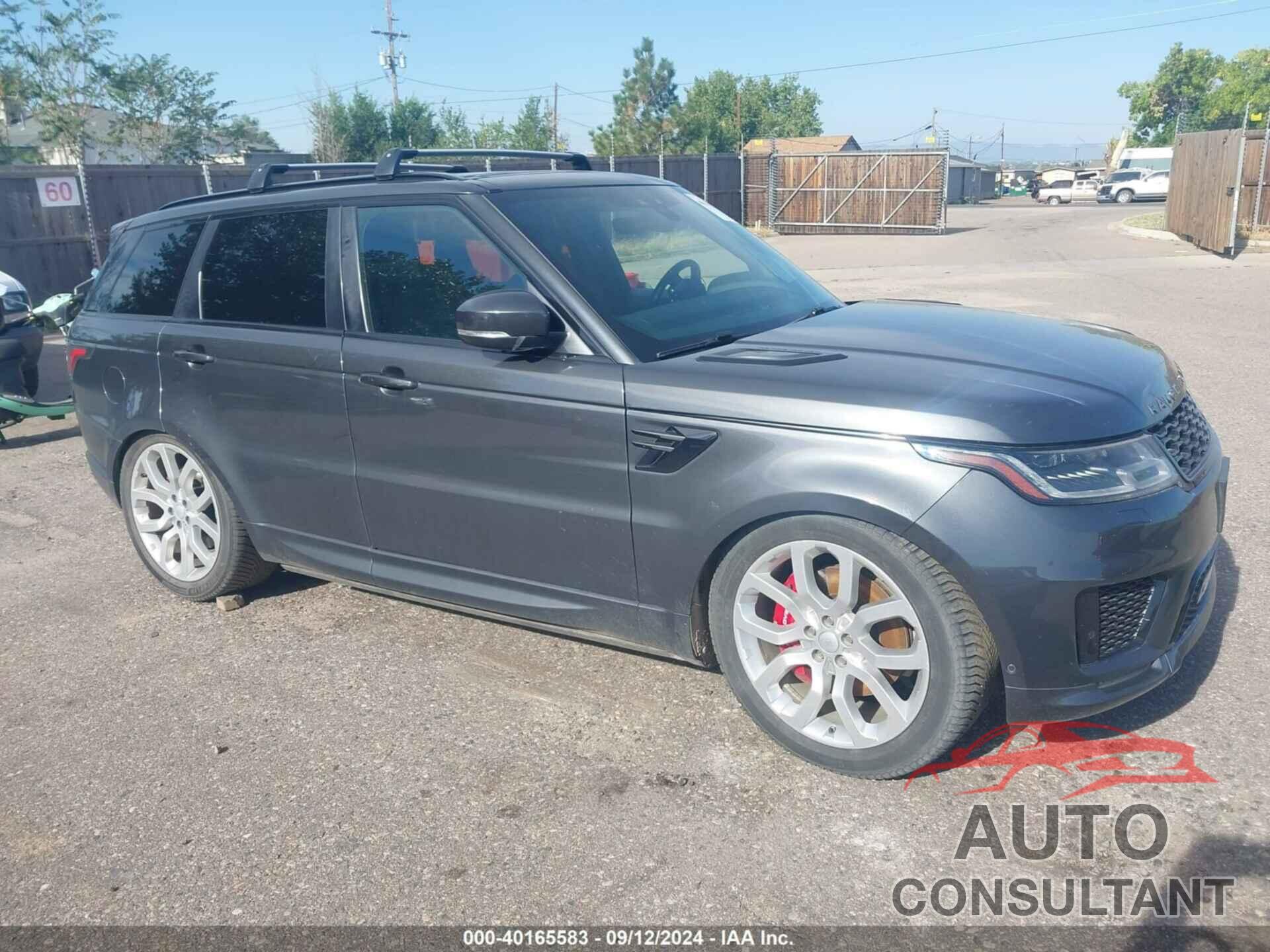 LAND ROVER RANGE ROVER SPORT 2019 - SALWR2RE4KA851928