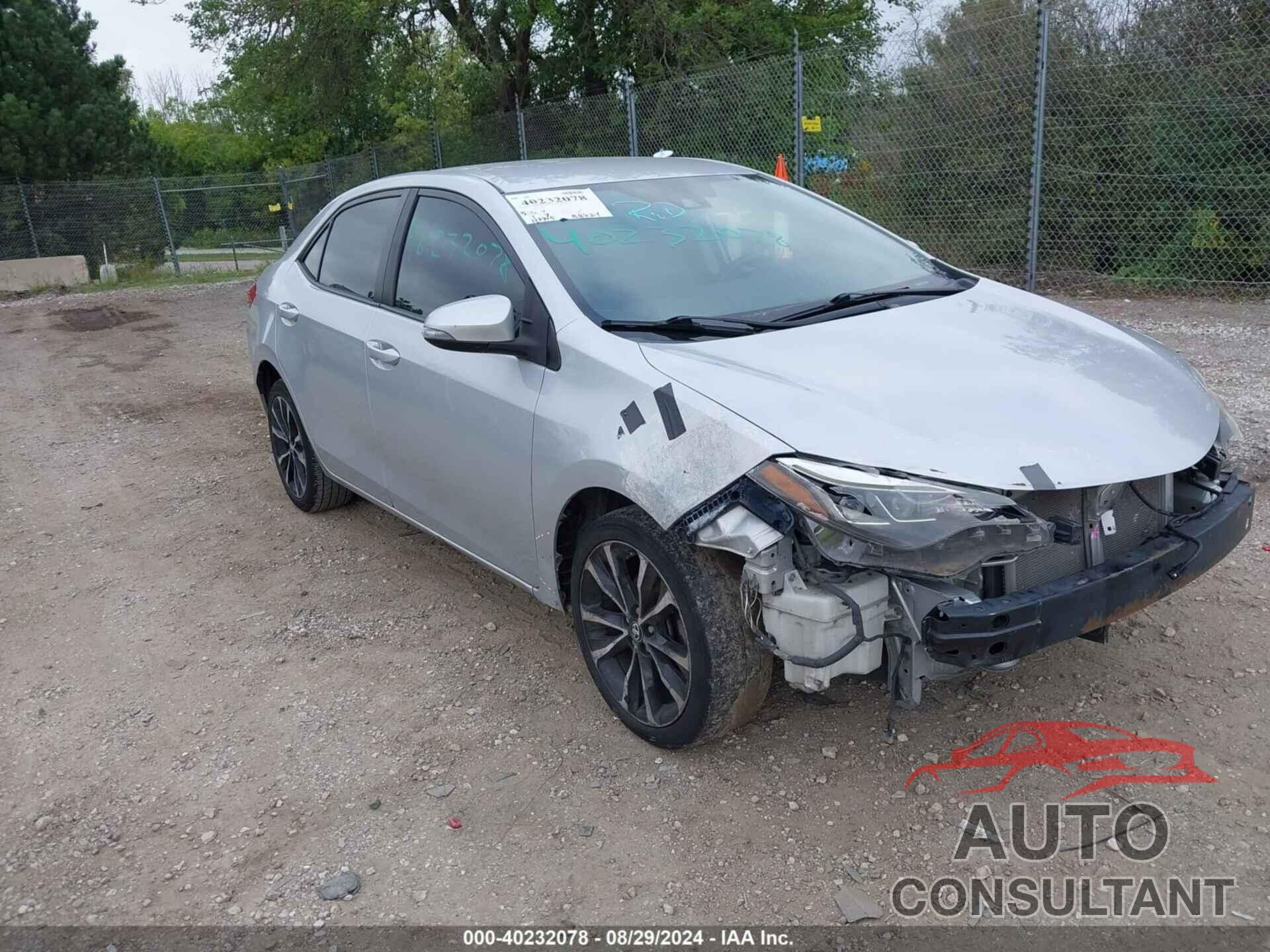 TOYOTA COROLLA 2018 - 2T1BURHE5JC033018