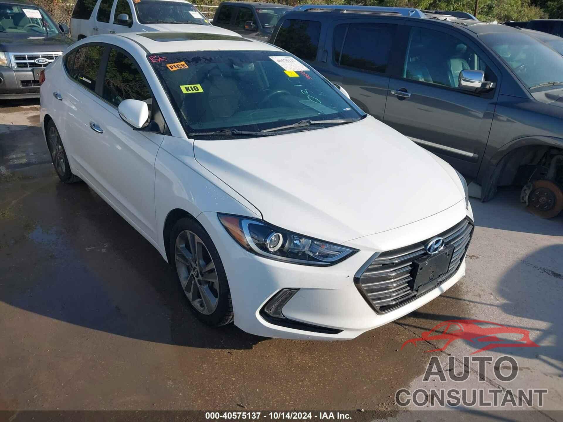 HYUNDAI ELANTRA 2017 - 5NPD84LF7HH031293