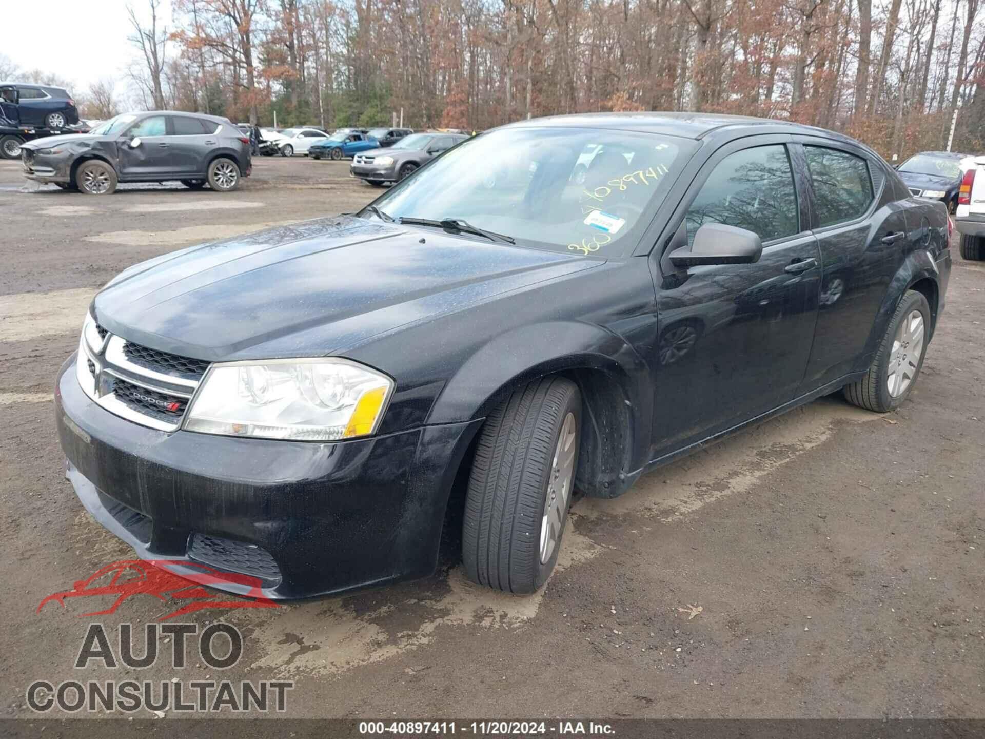 DODGE AVENGER 2013 - 1C3CDZAG0DN747872