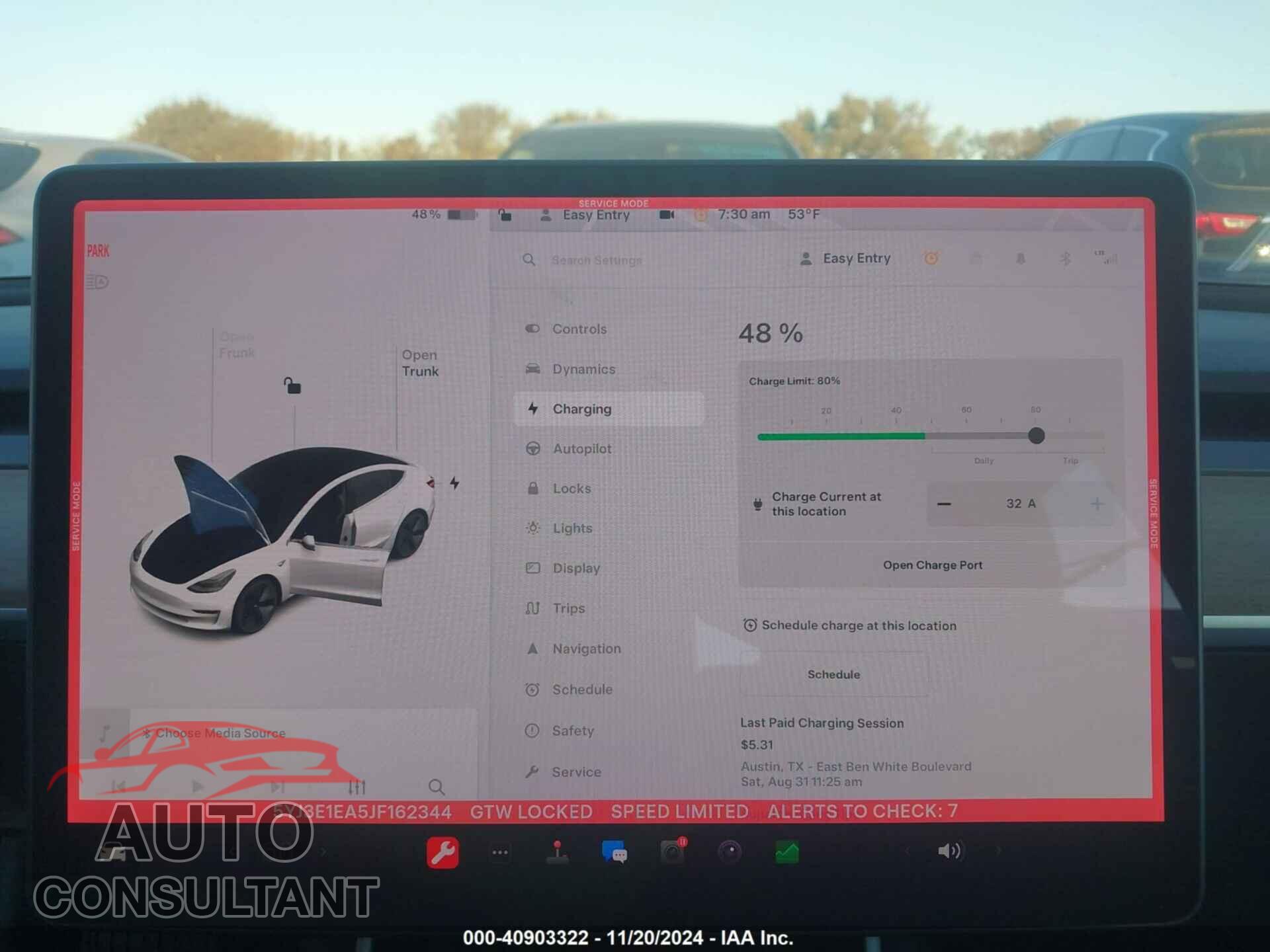 TESLA MODEL 3 2018 - 5YJ3E1EA5JF162344