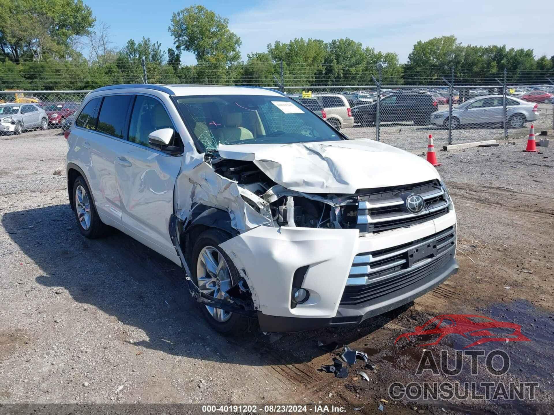 TOYOTA HIGHLANDER 2017 - 5TDDZRFH1HS484021