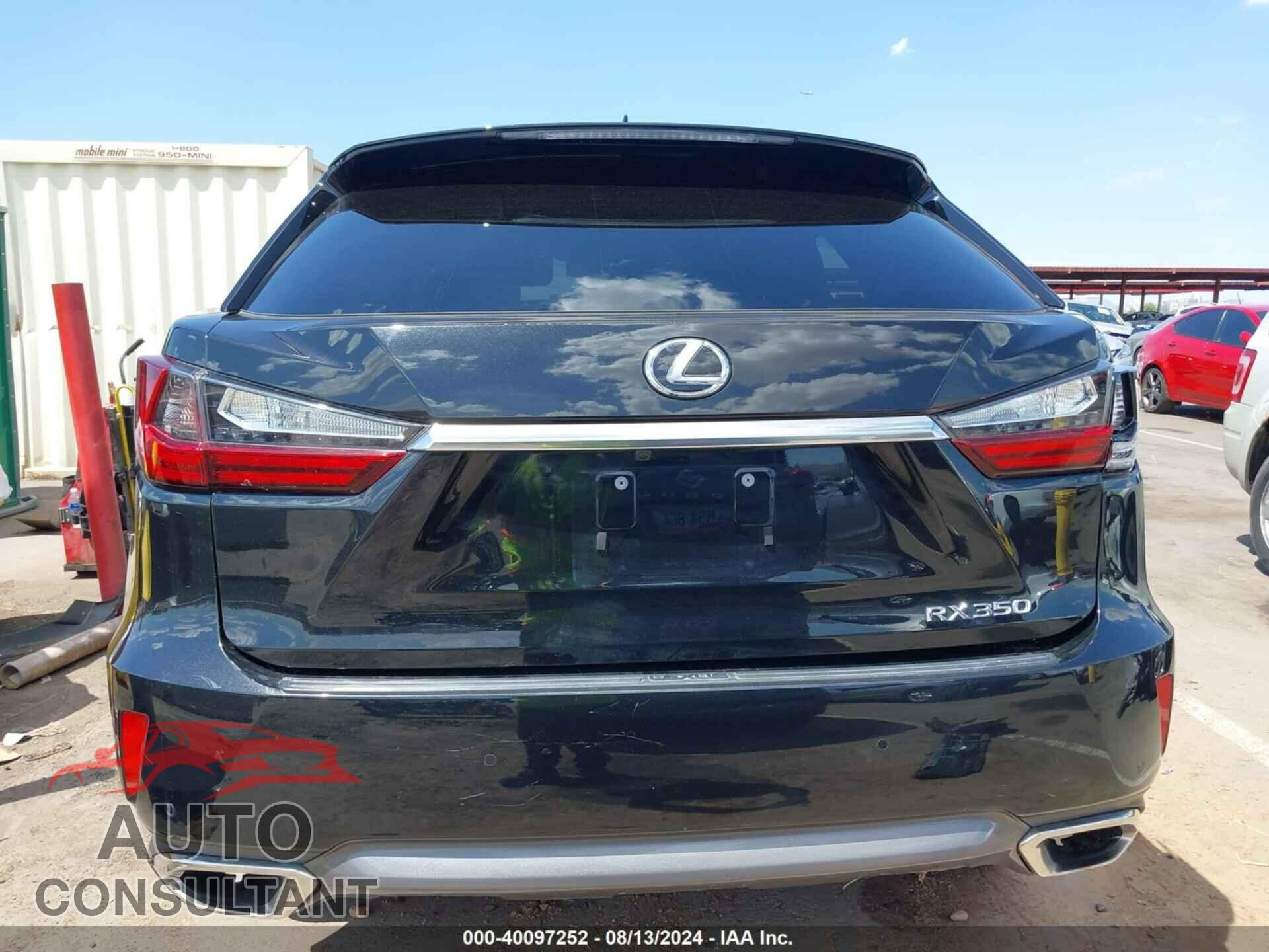 LEXUS RX 350 2017 - 2T2ZZMCA4HC050406
