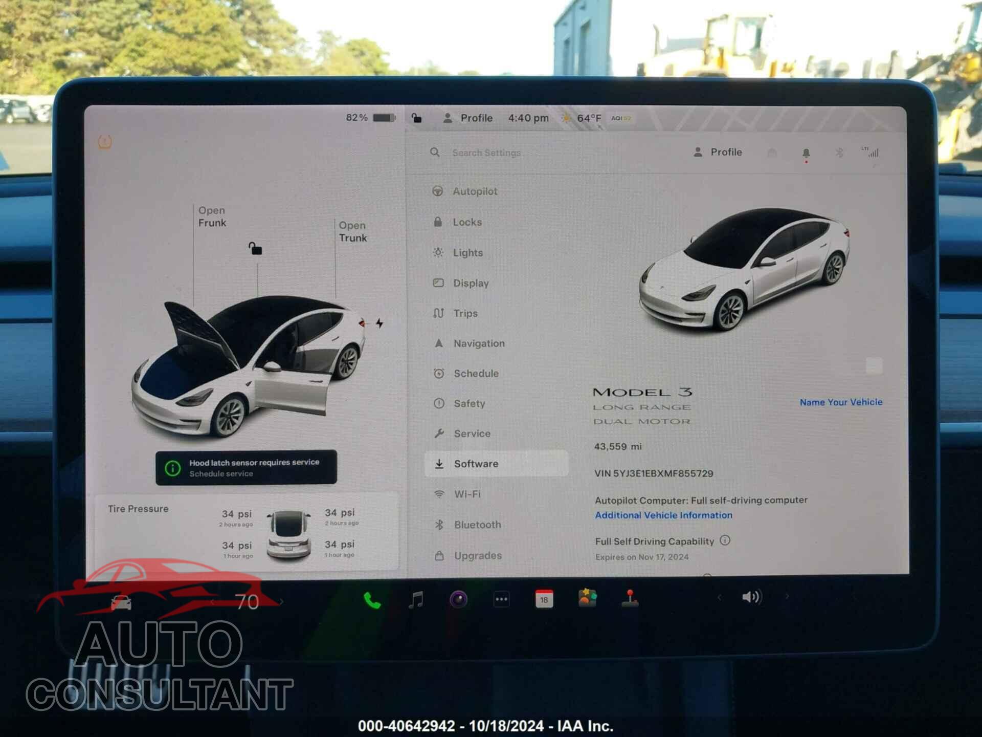 TESLA MODEL 3 2021 - 5YJ3E1EBXMF855729