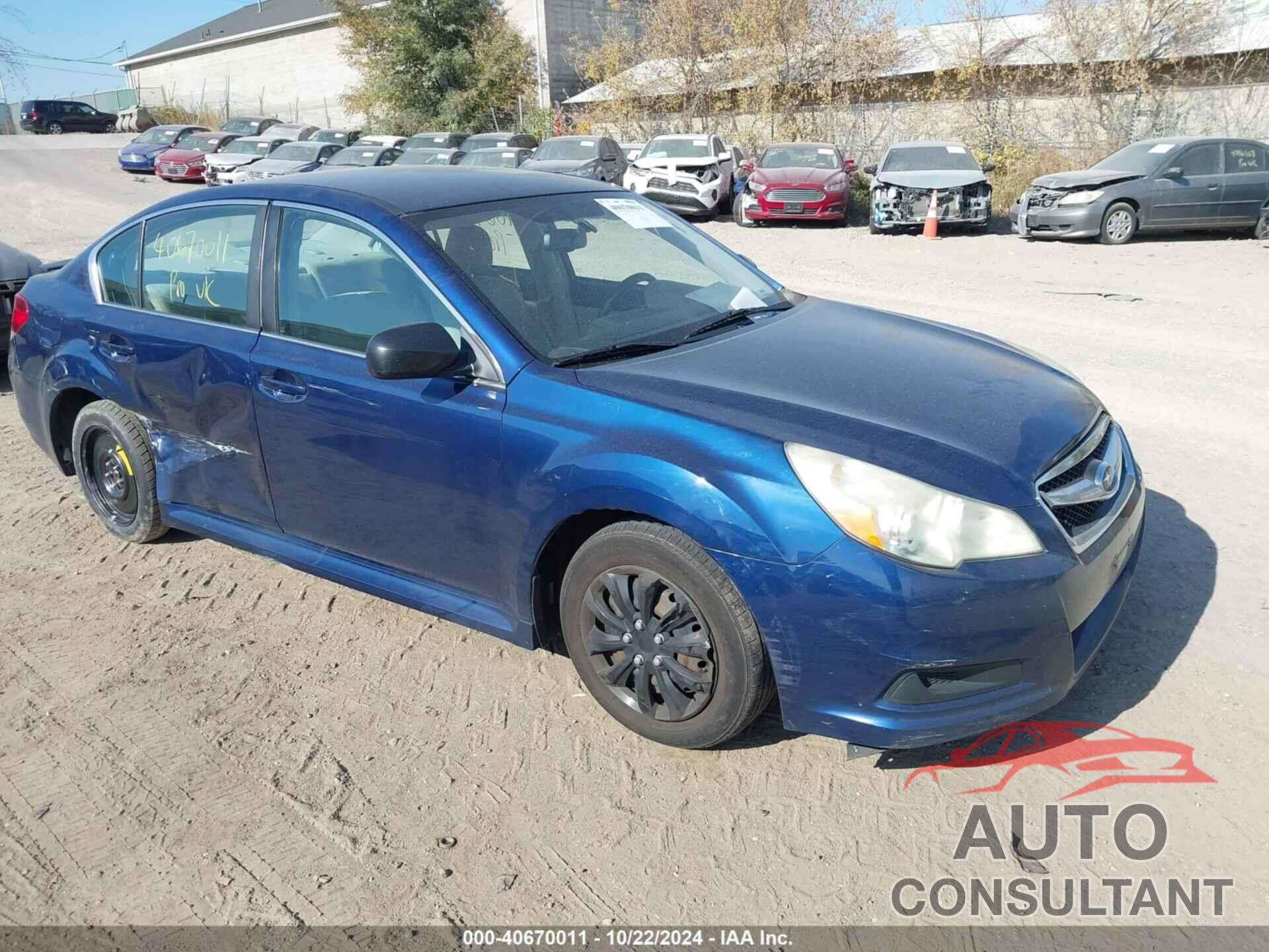 SUBARU LEGACY 2011 - 4S3BMCA65B3251681