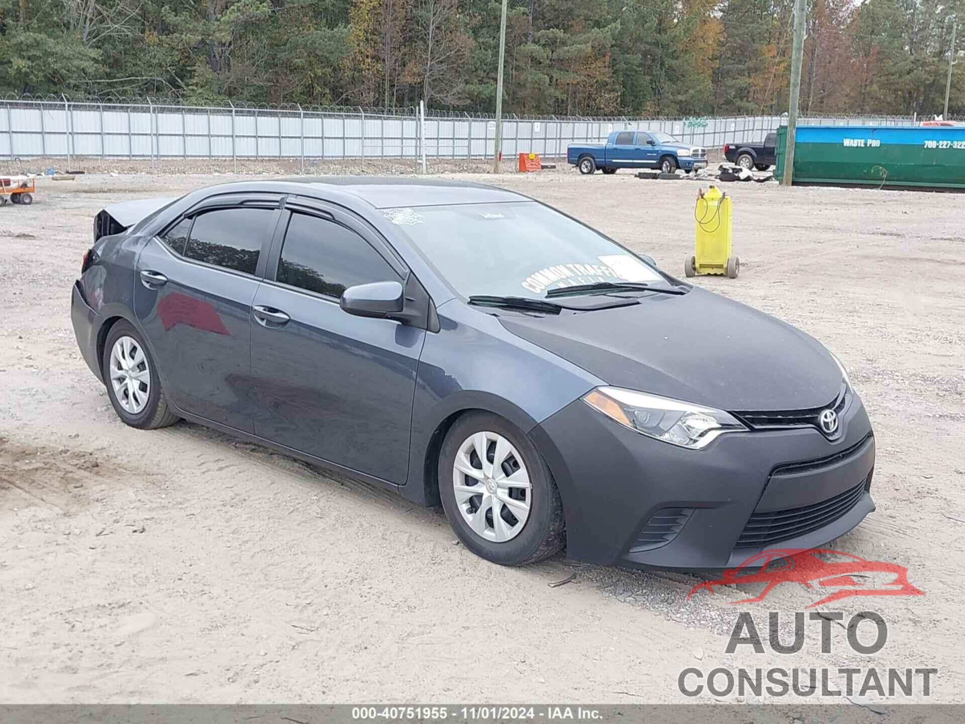 TOYOTA COROLLA 2015 - 2T1BURHE2FC382810