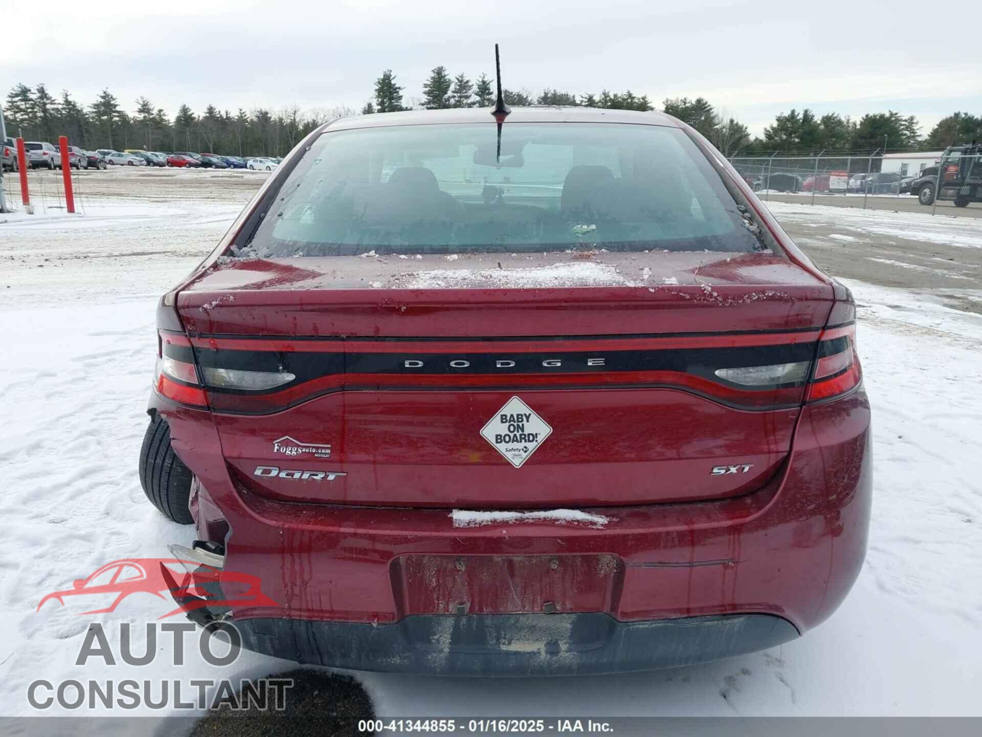 DODGE DART 2015 - 1C3CDFBB6FD374380