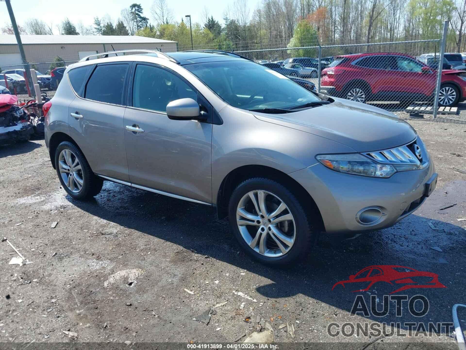 NISSAN MURANO 2010 - JN8AZ1MW8AW128584