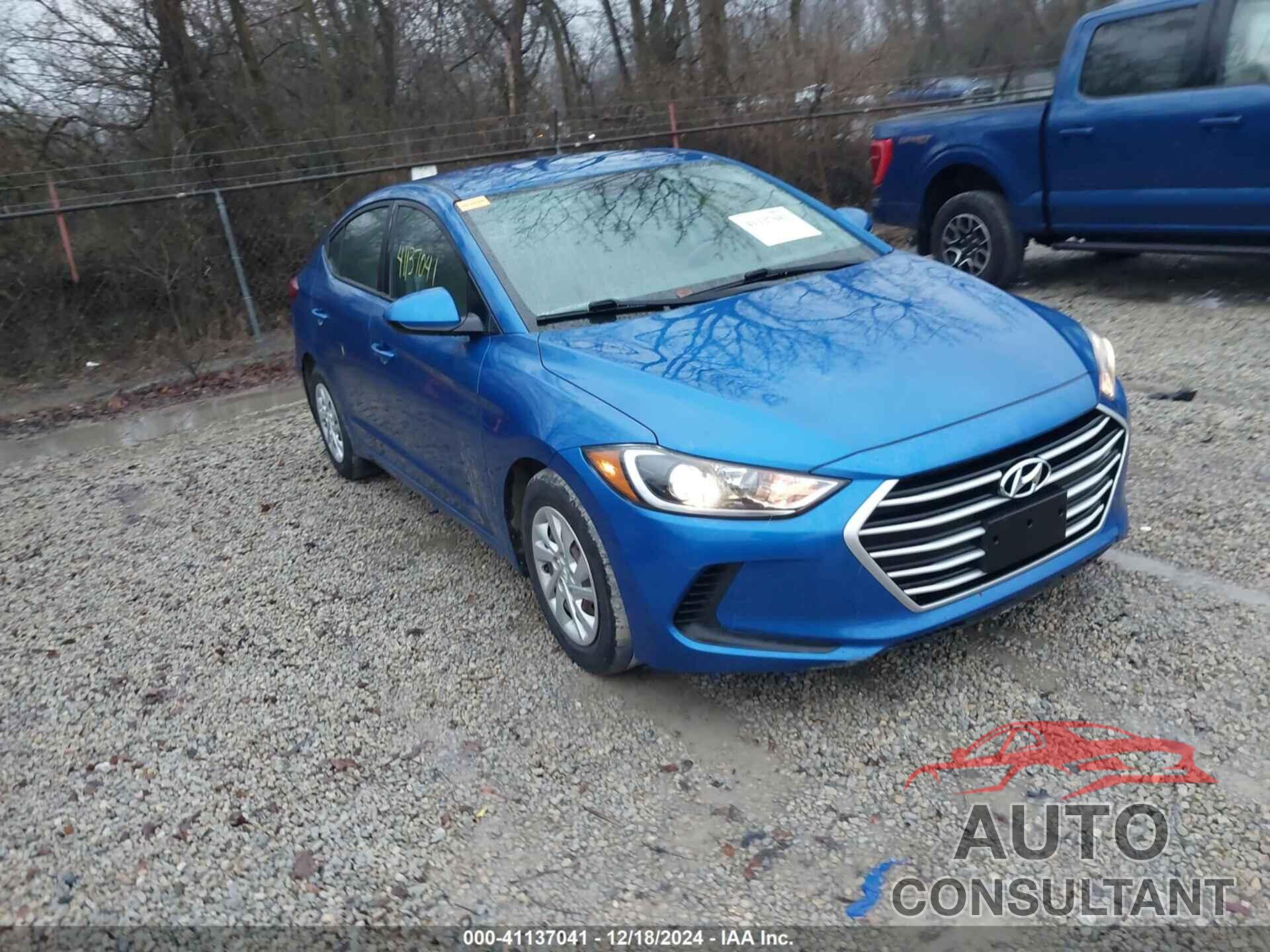 HYUNDAI ELANTRA 2017 - 5NPD74LFXHH198346