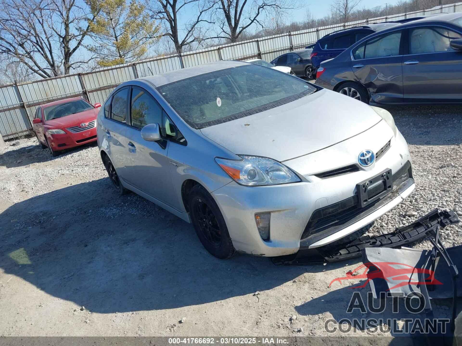 TOYOTA PRIUS 2012 - JTDKN3DU4C1573720