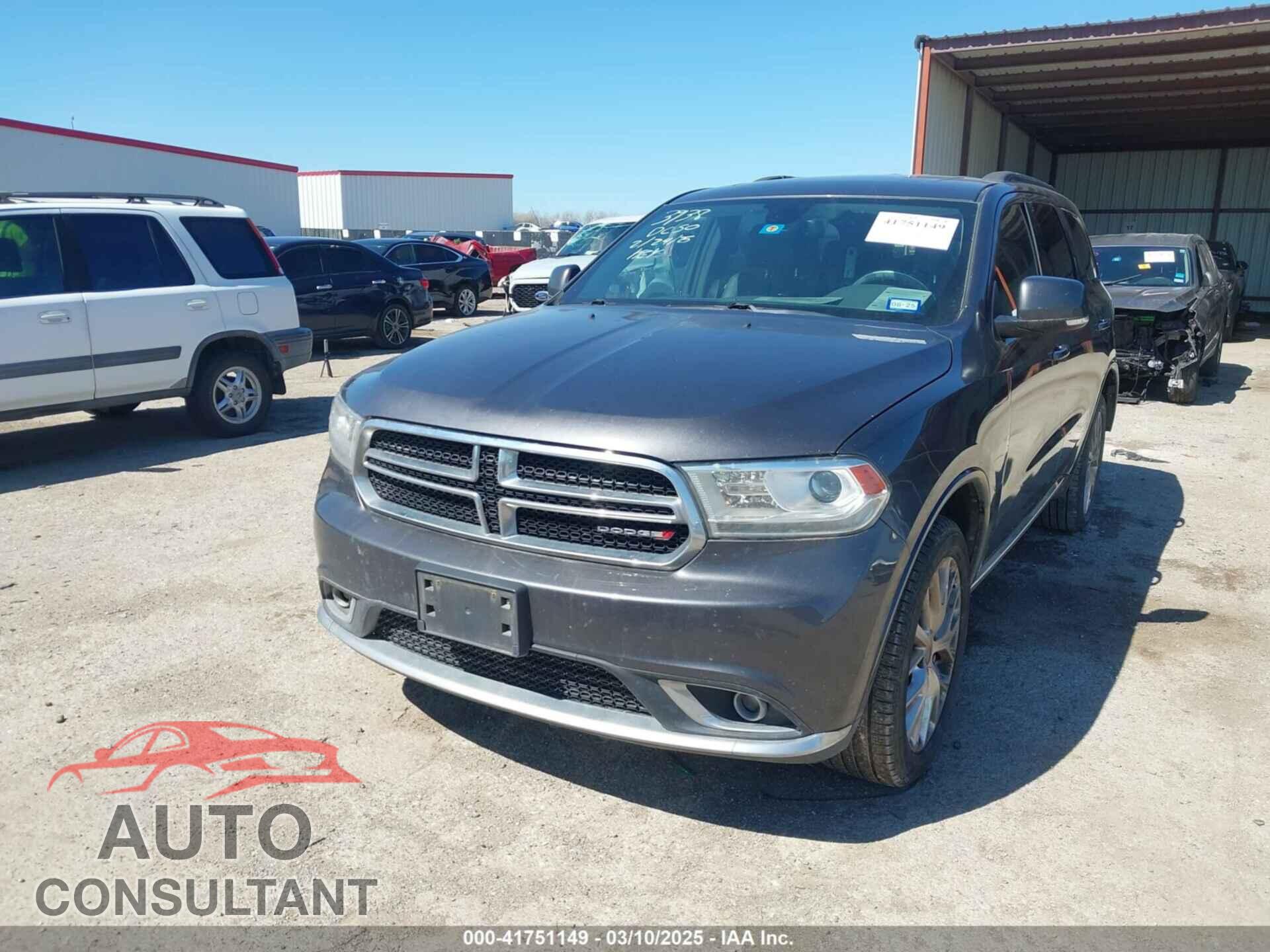 DODGE DURANGO 2016 - 1C4RDJDG9GC433365