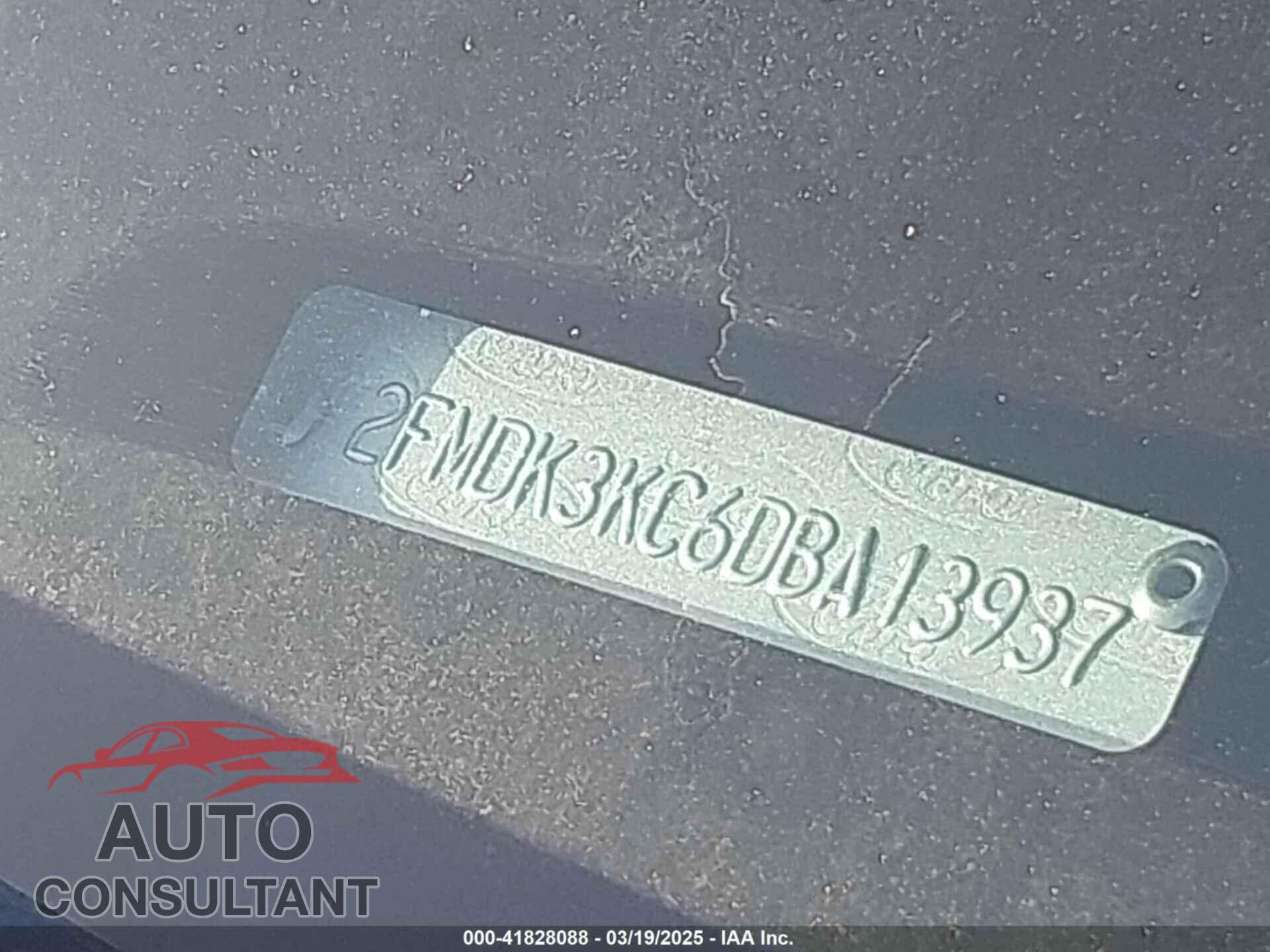 FORD EDGE 2013 - 2FMDK3KC6DBA13937