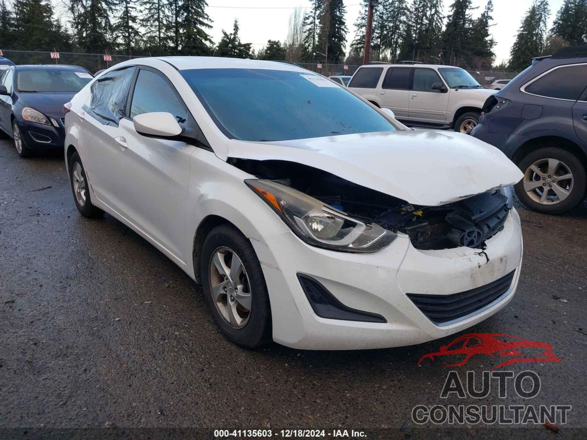 HYUNDAI ELANTRA 2015 - 5NPDH4AE8FH641176