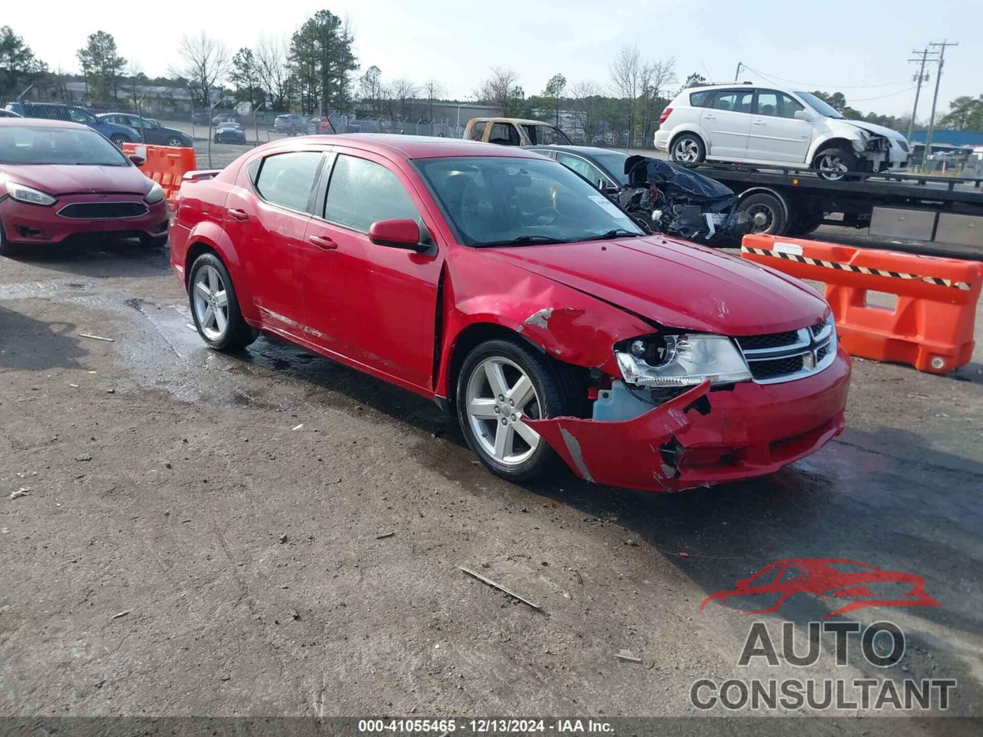 DODGE AVENGER 2012 - 1C3CDZCB4CN142141