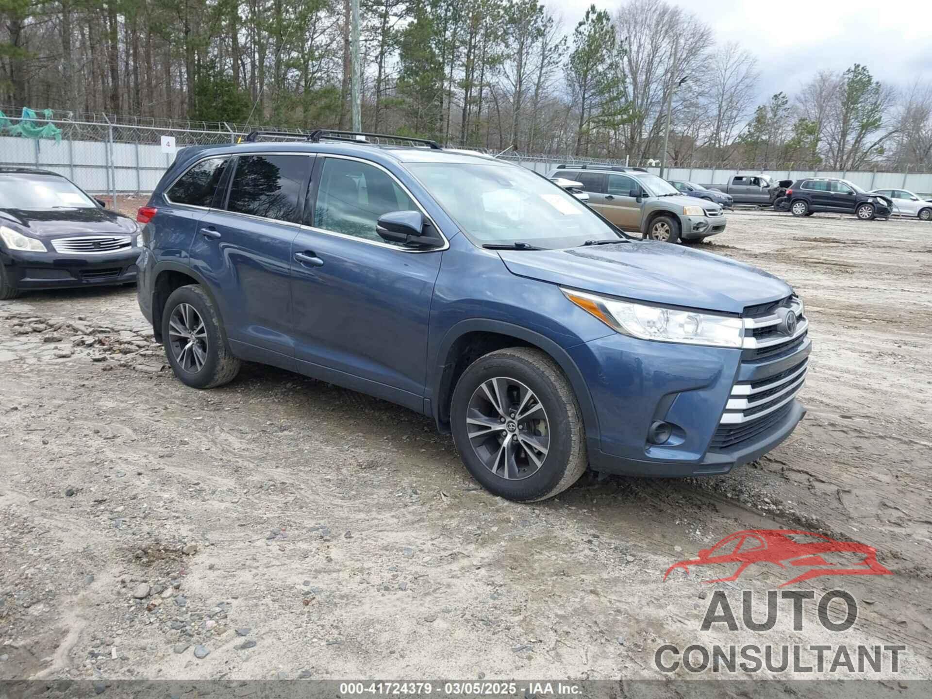 TOYOTA HIGHLANDER 2018 - 5TDZZRFH1JS246973