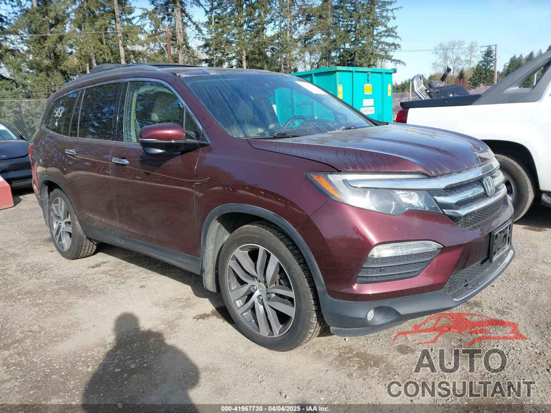 HONDA PILOT 2016 - 5FNYF6H99GB094933