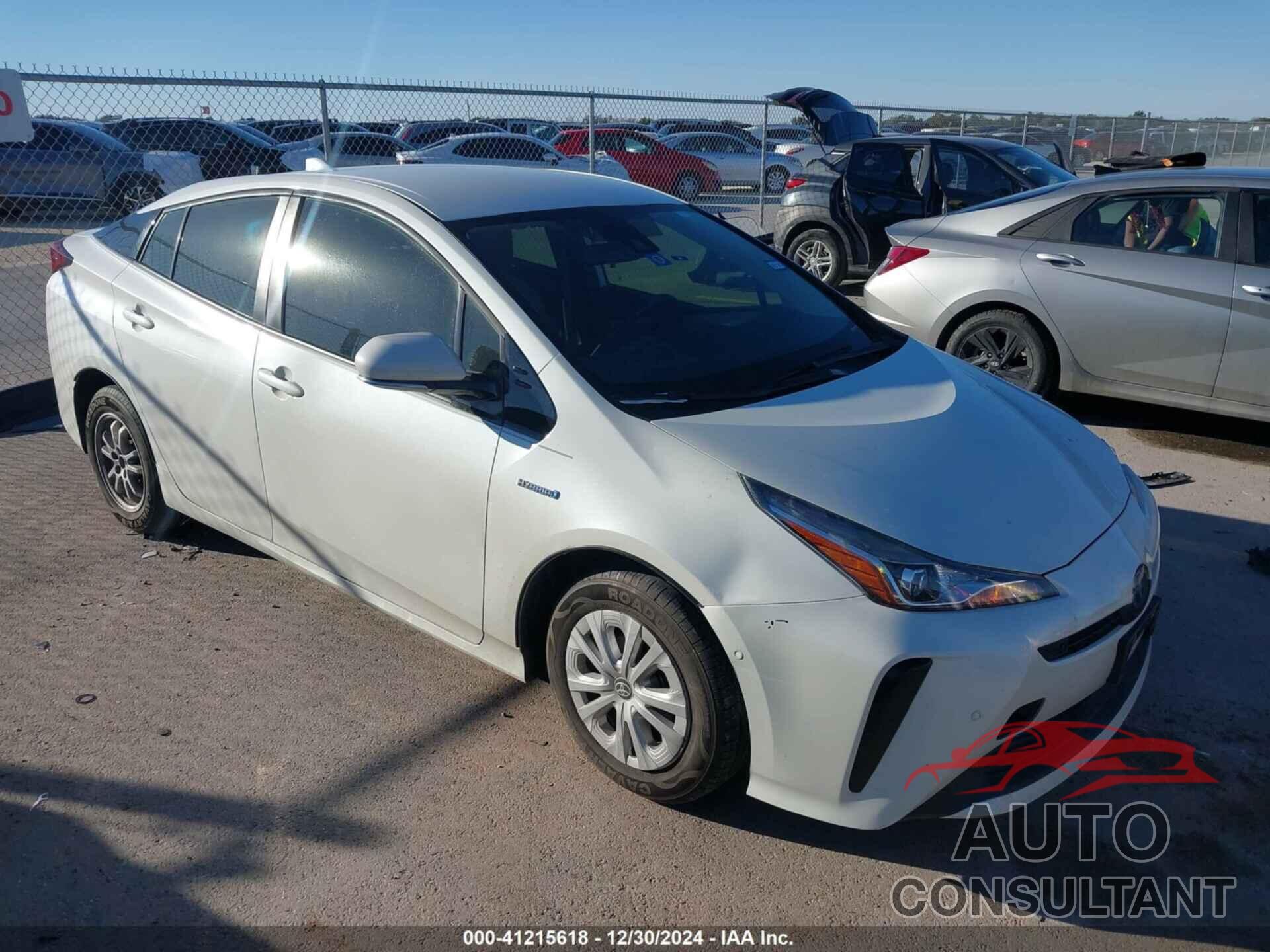 TOYOTA PRIUS 2020 - JTDKARFU1L3112233