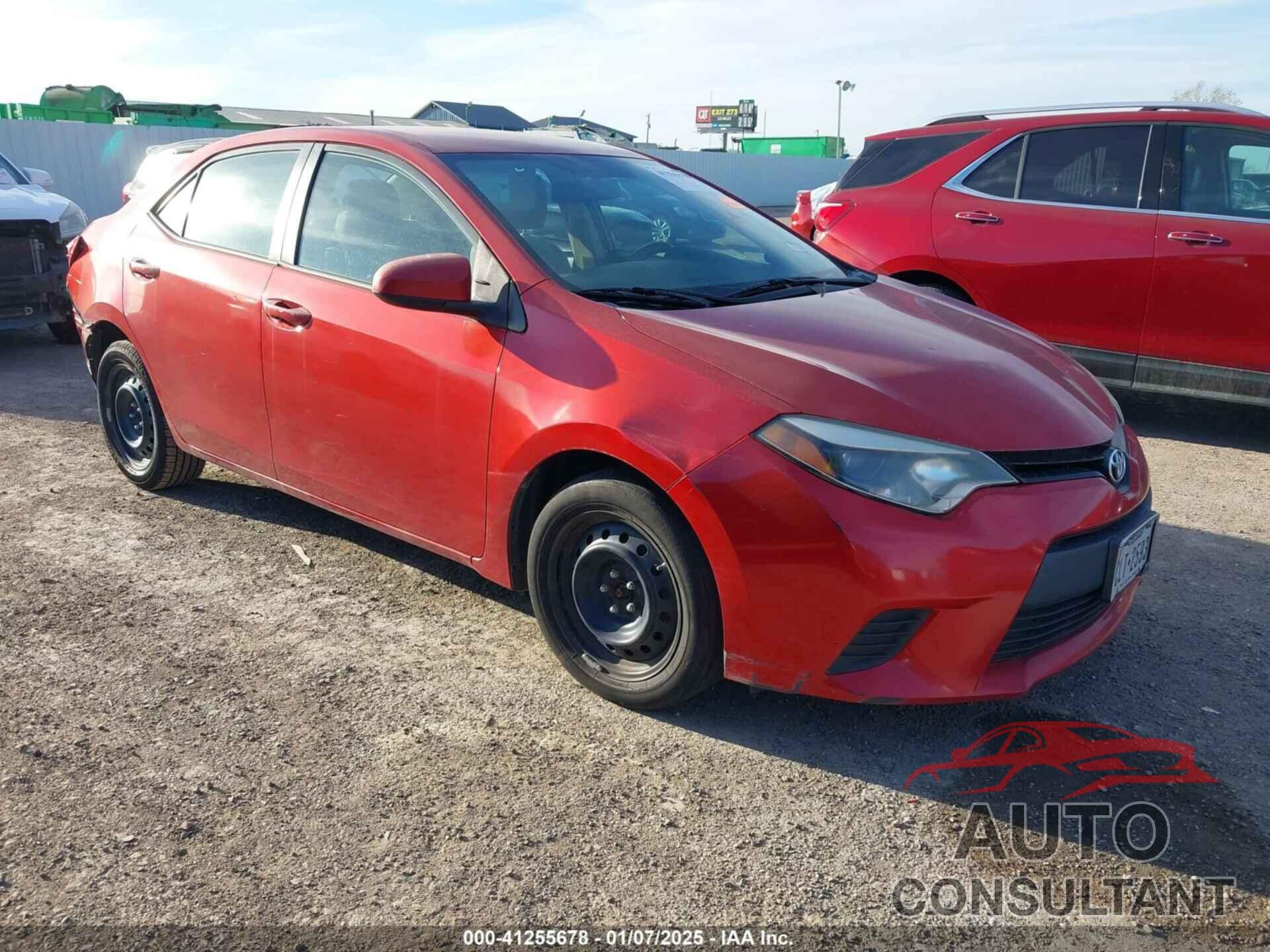TOYOTA COROLLA 2014 - 5YFBURHEXEP007309