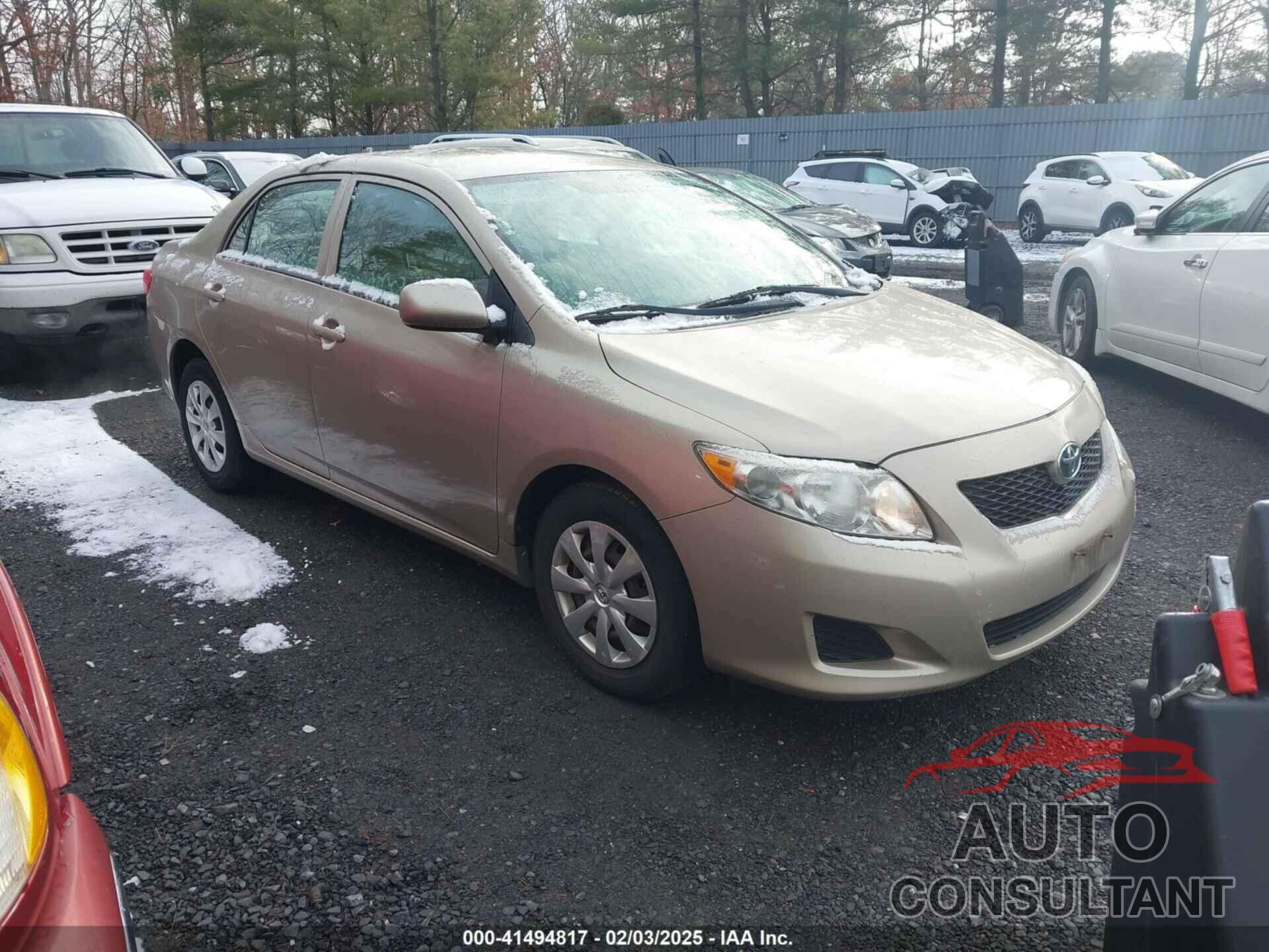 TOYOTA COROLLA 2009 - 2T1BU40E79C168348