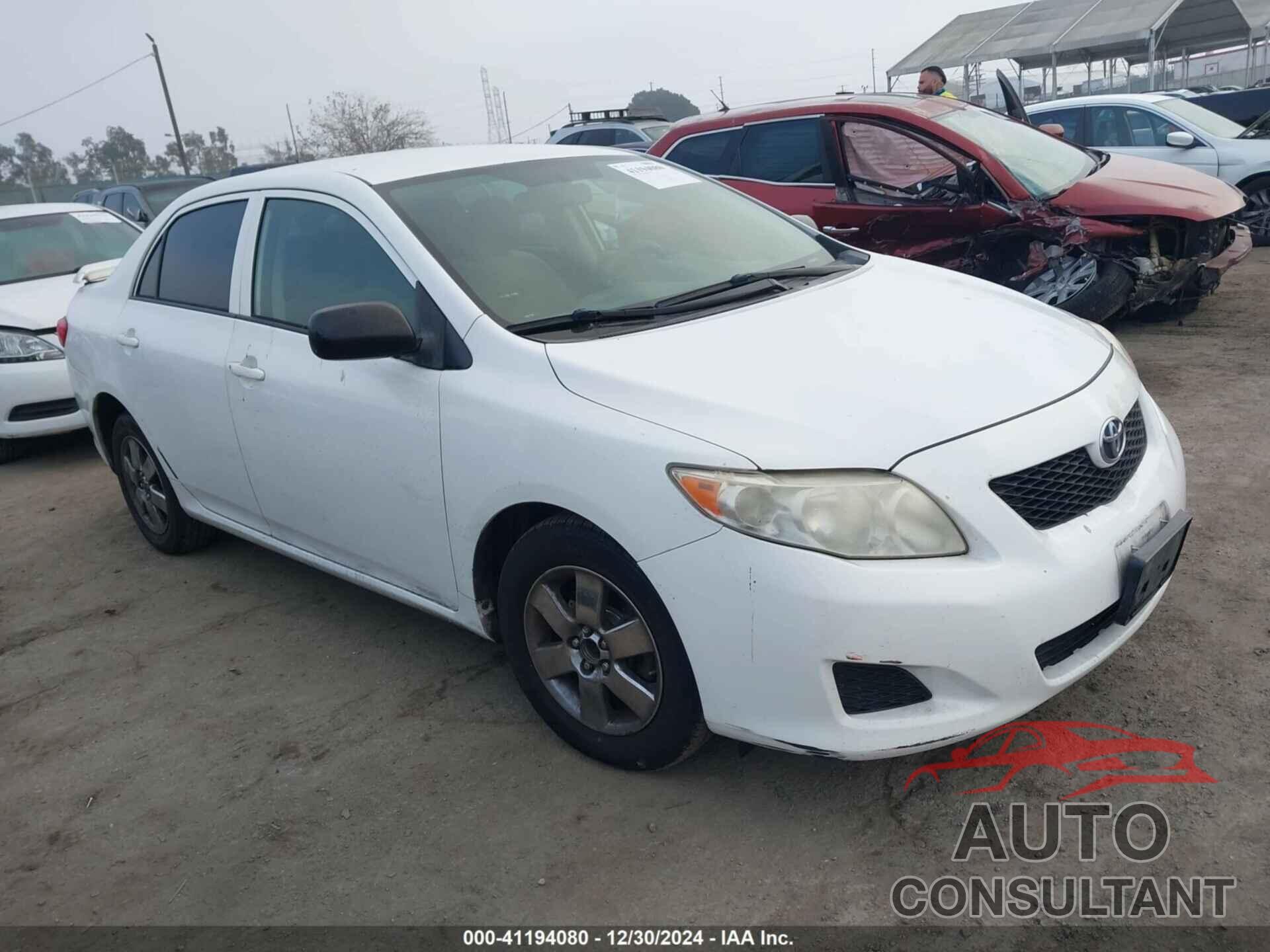 TOYOTA COROLLA 2009 - JTDBL40E299087461