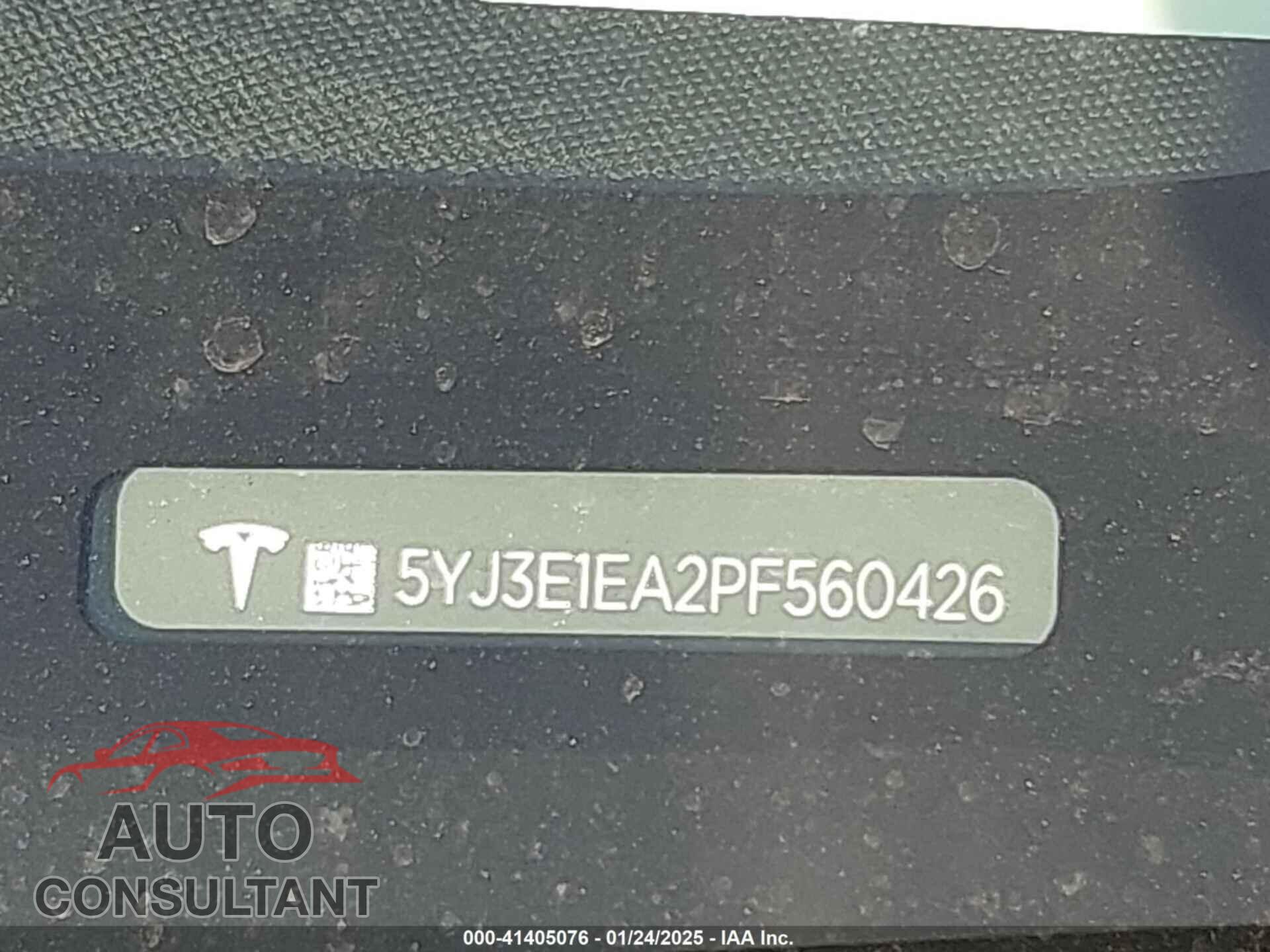 TESLA MODEL 3 2023 - 5YJ3E1EA2PF560426