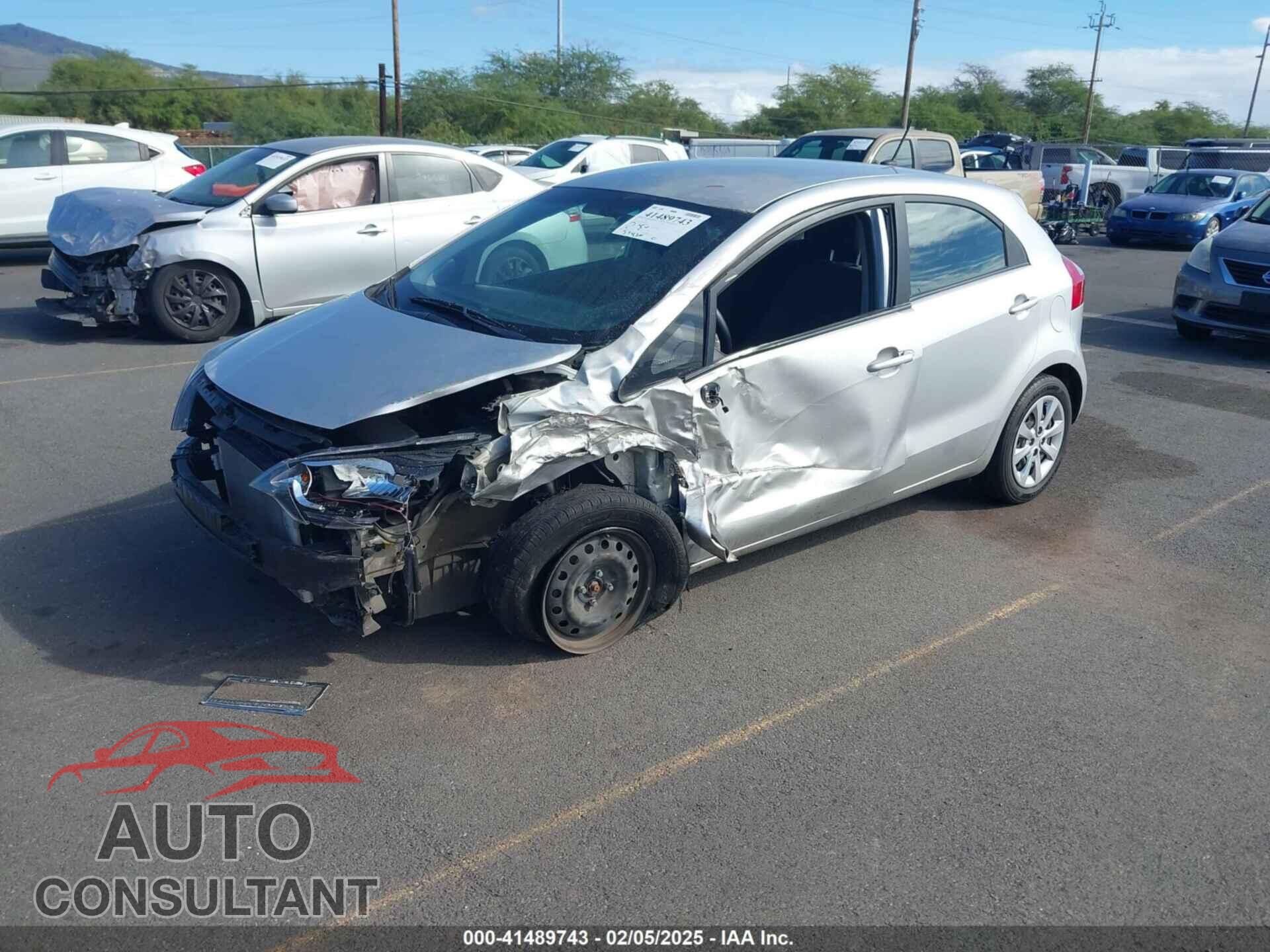 KIA RIO5 2012 - KNADM5A34C6067453