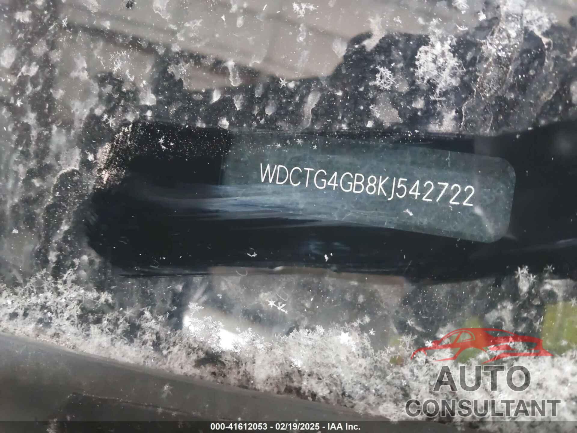 MERCEDES-BENZ GLA 250 2019 - WDCTG4GB8KJ542722